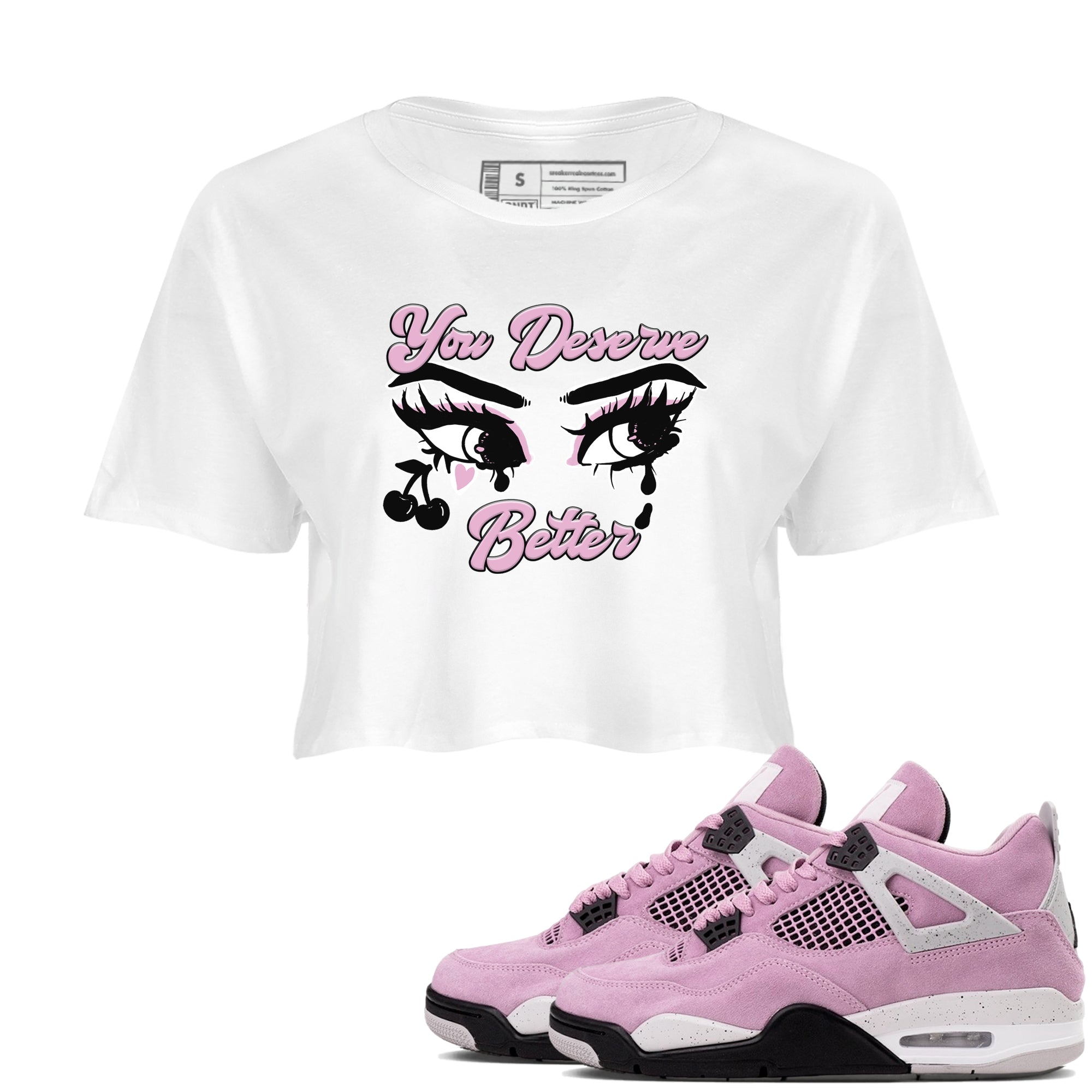 You Deserve Better snkmatch Women's Top - Air Jordan 4 Orchid