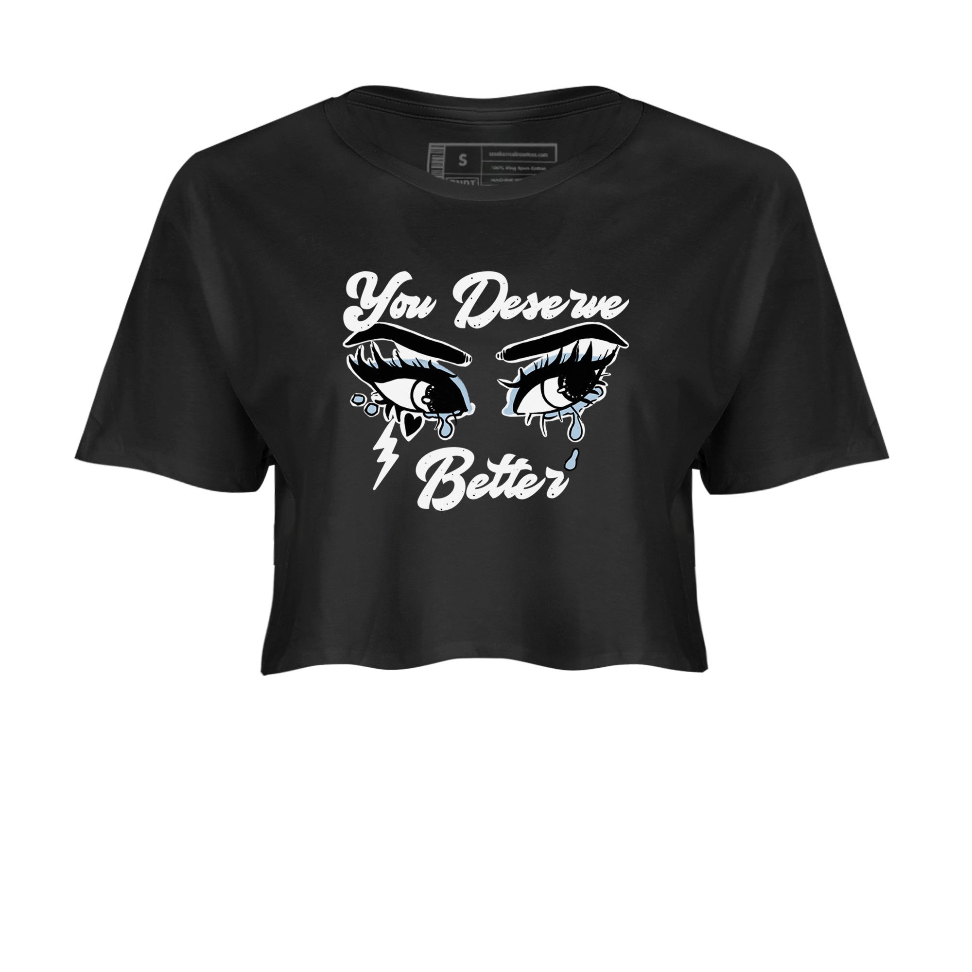 You Deserve Better snkmatch Women's Top - Air Jordan 6 White Black