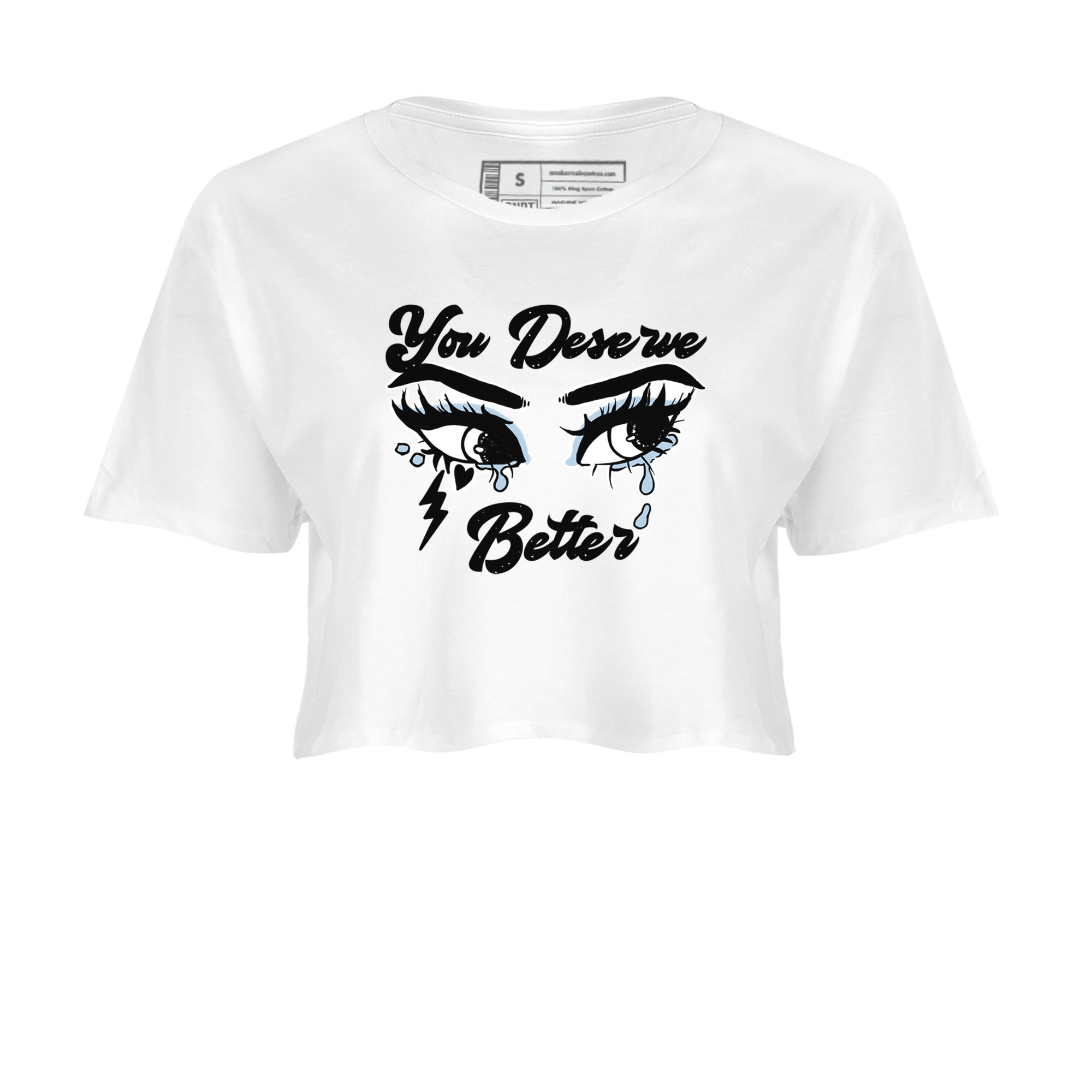 You Deserve Better snkmatch Women's Top - Air Jordan 6 White Black