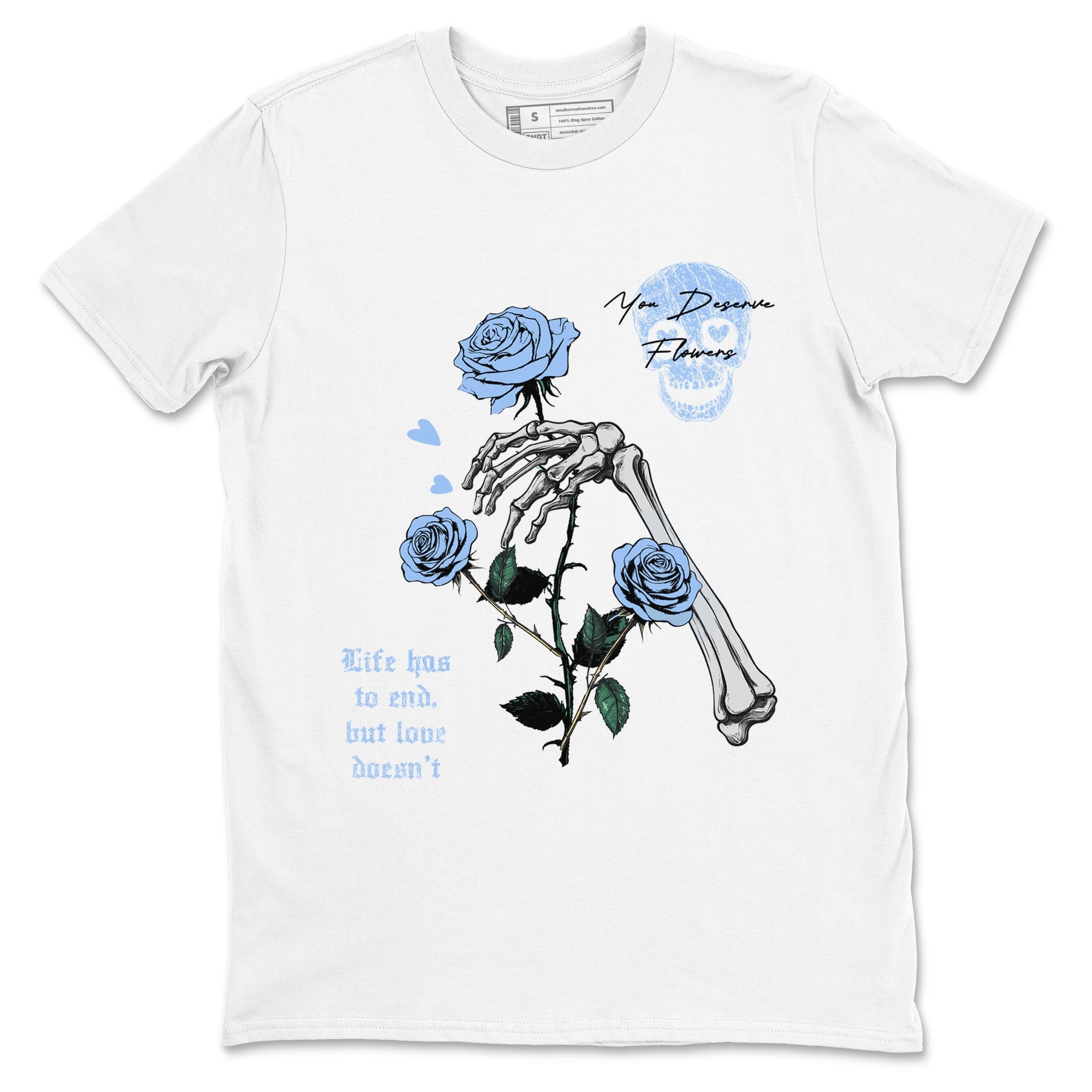 You Deserve Flowers snkmatch Tees - Air Jordan 4 Forget Me Not