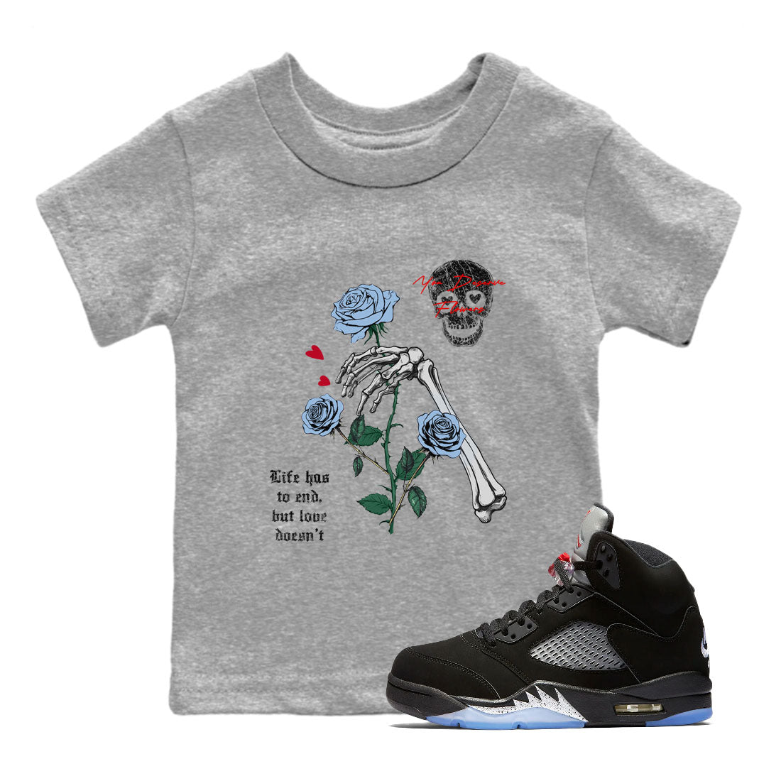 You Deserve Flowers snkmatch Tees Kids - Air Jordan 5 Reimagined