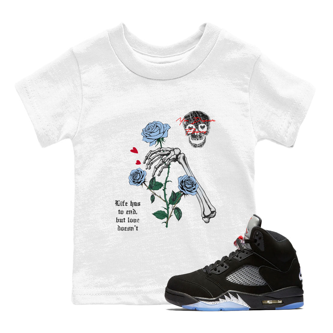 You Deserve Flowers snkmatch Tees Kids - Air Jordan 5 Reimagined