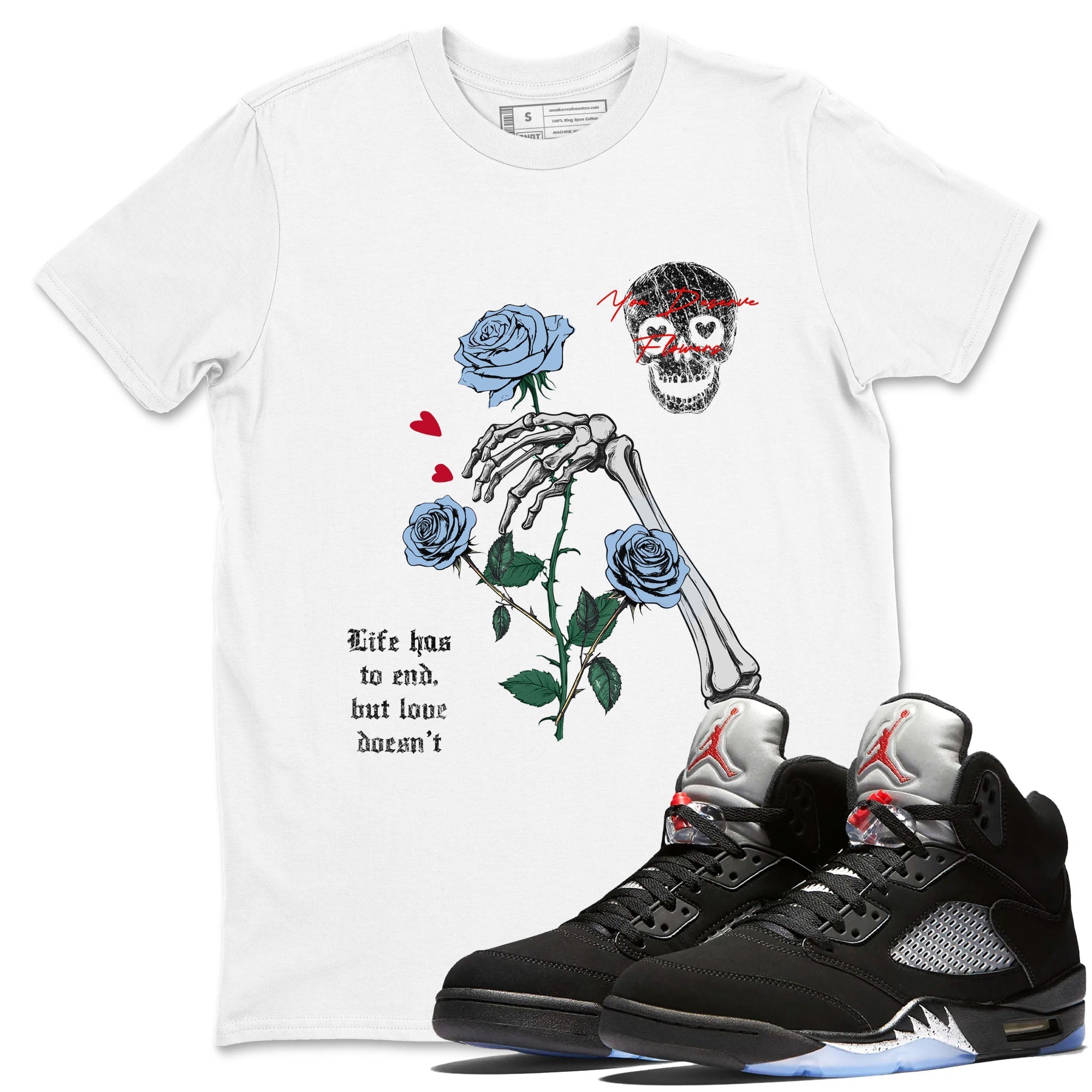 You Deserve Flowers snkmatch Tees - Air Jordan 5 Reimagined