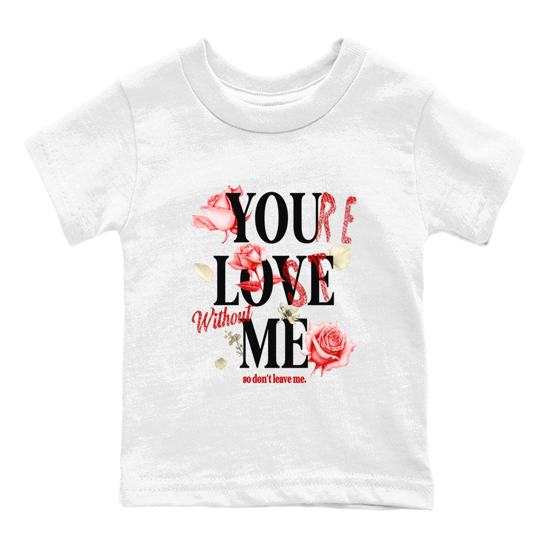 You Love Me snkmatch Tees Kids - Air Jordan 1 Black Toe Reimagined