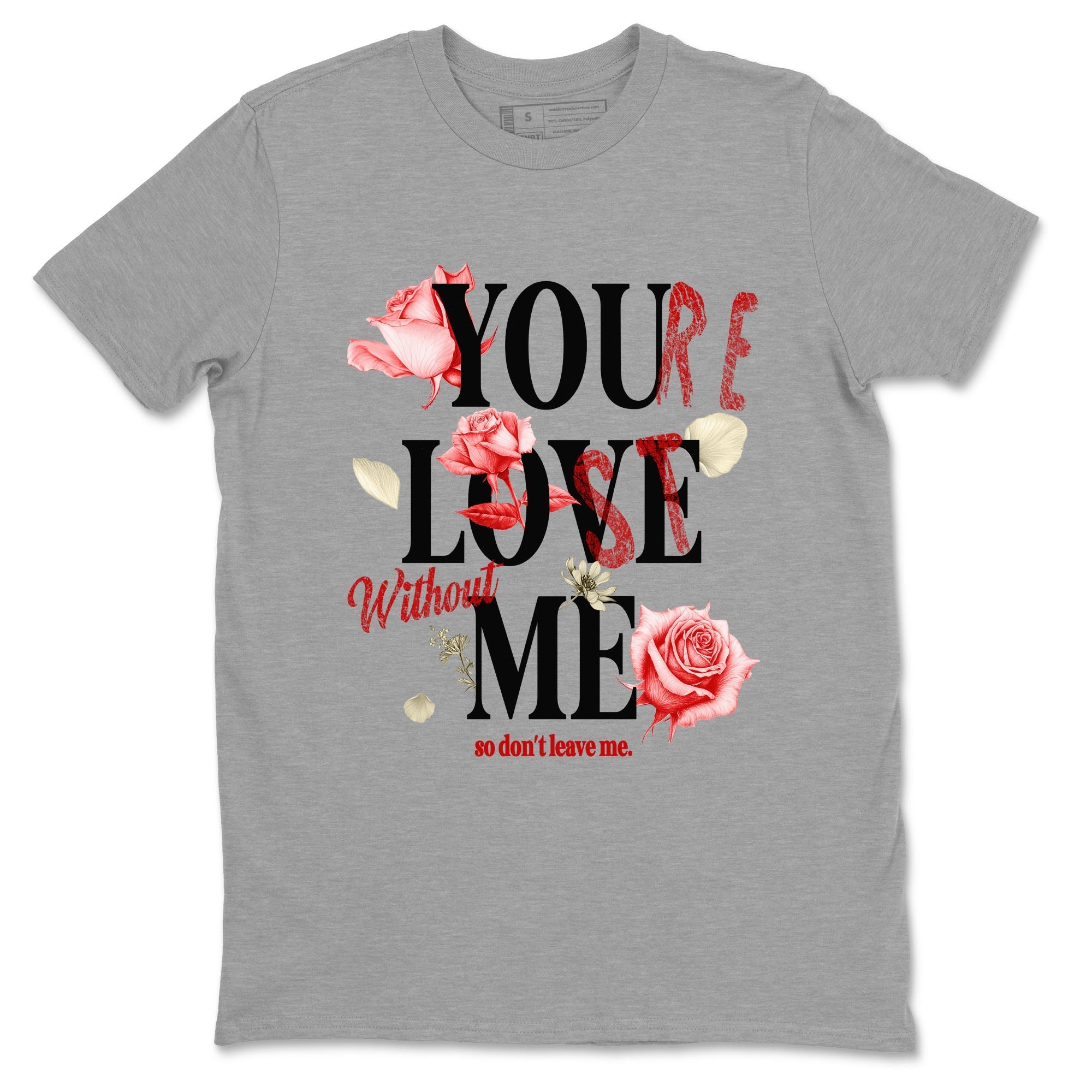 You Love Me snkmatch Tees - Air Jordan 1 Black Toe Reimagined