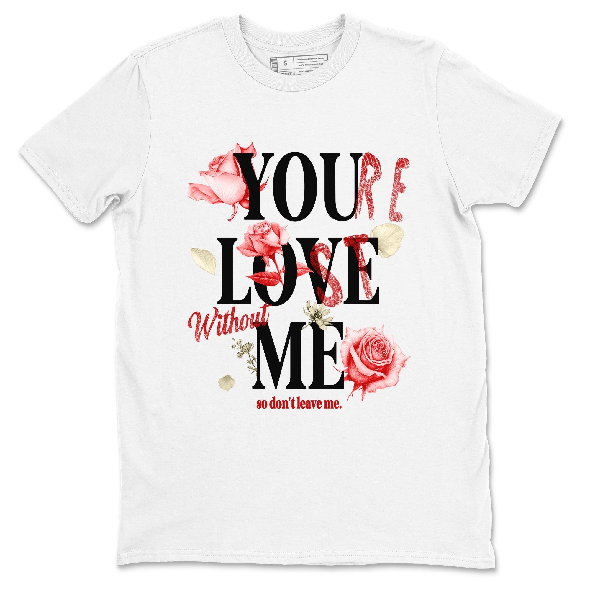 You Love Me snkmatch Tees - Air Jordan 1 Black Toe Reimagined