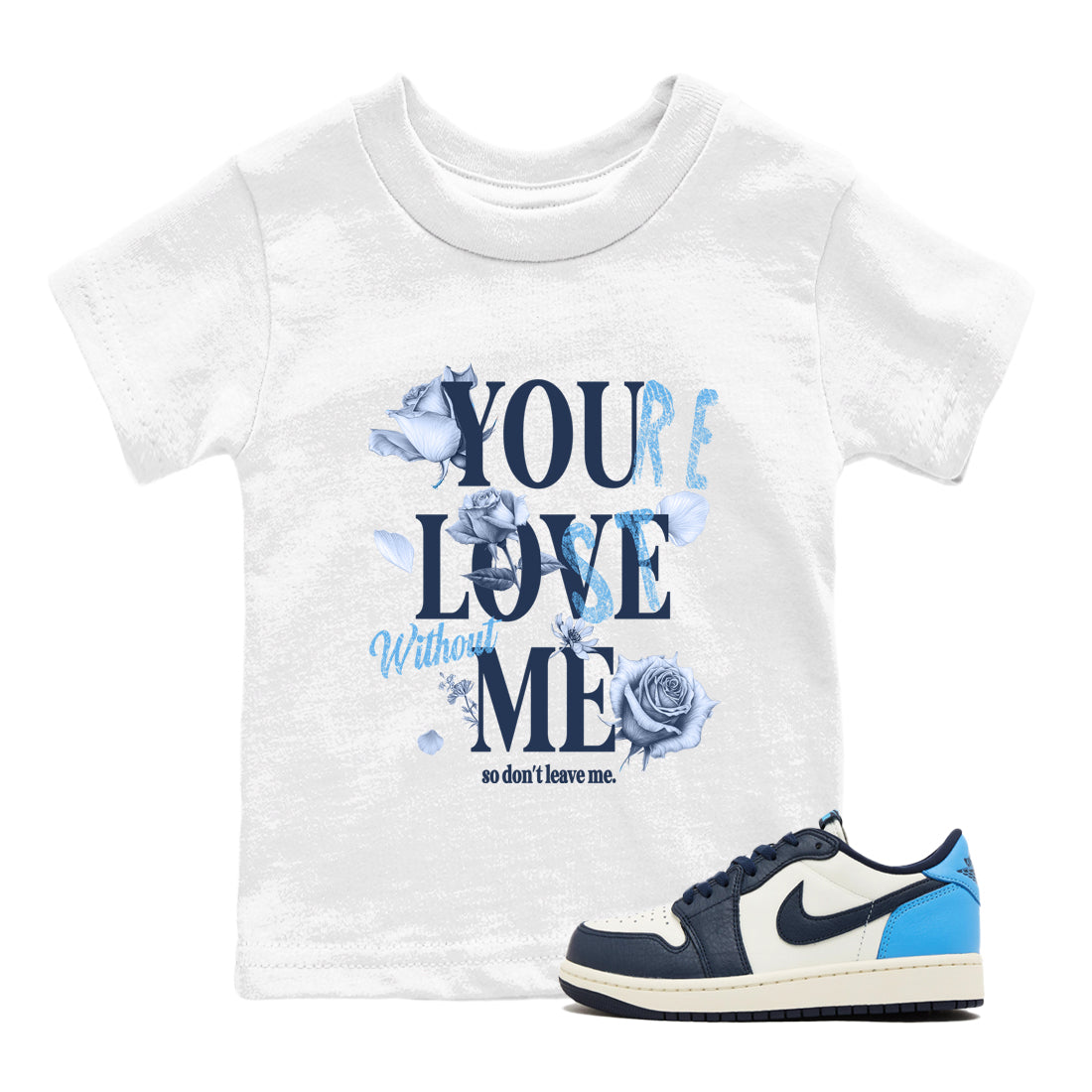 You Love Me snkmatch Tees Kids - Air Jordan 1 Obsidian
