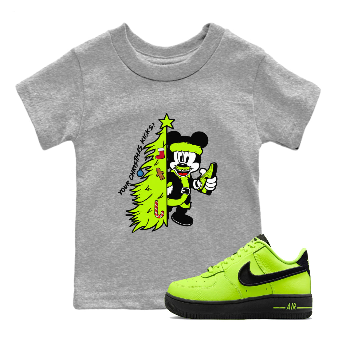Your Christmas Kicks snkmatch Tees Kids - Air Force 1 Volt
