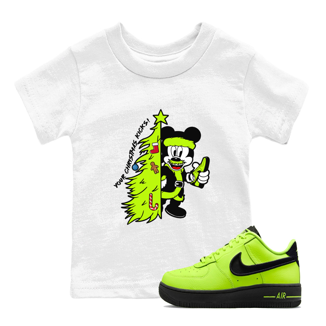 Your Christmas Kicks snkmatch Tees Kids - Air Force 1 Volt