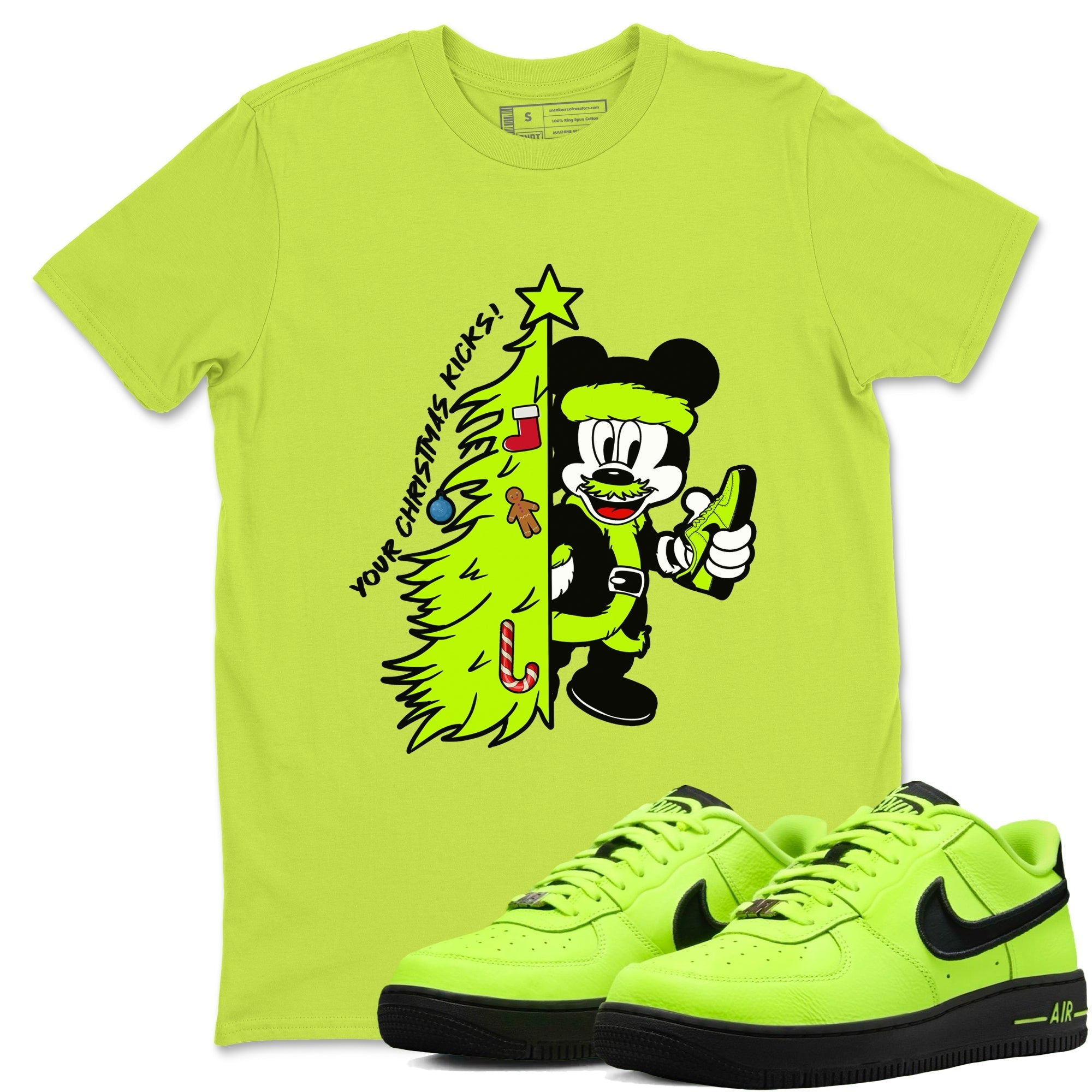 Your Christmas Kicks snkmatch Tees - Air Force 1 Volt