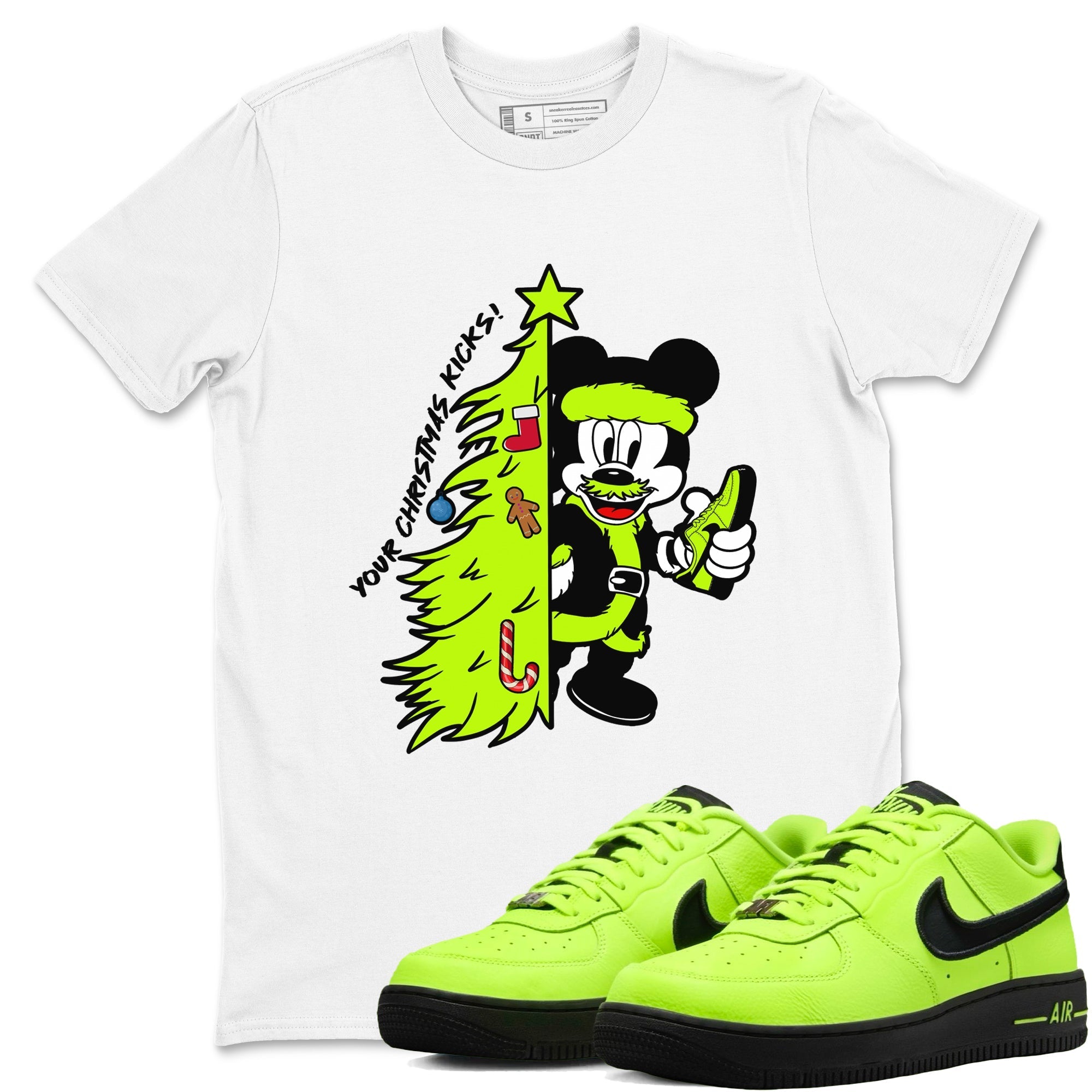 Your Christmas Kicks snkmatch Tees - Air Force 1 Volt