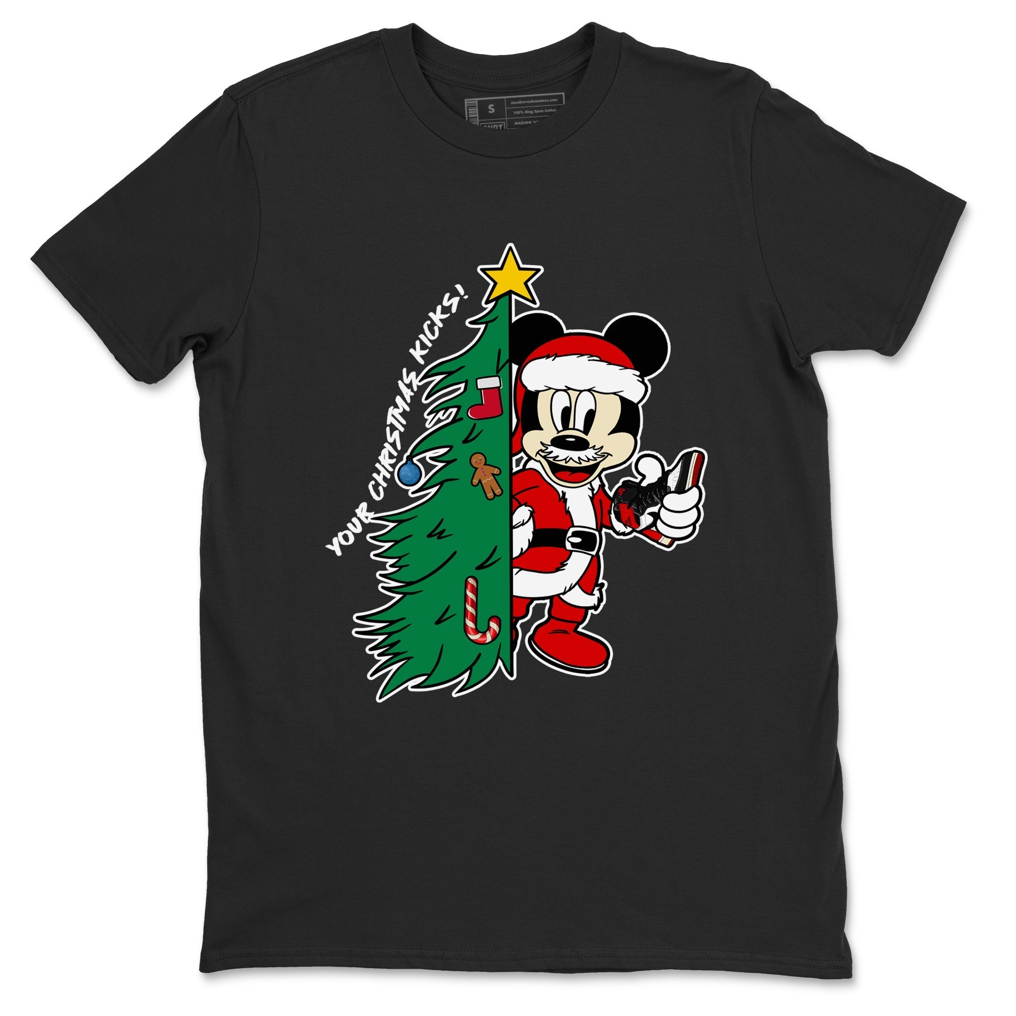 Your Christmas Kicks snkmatch Tees - Air Jordan 1 Black Toe Reimagined