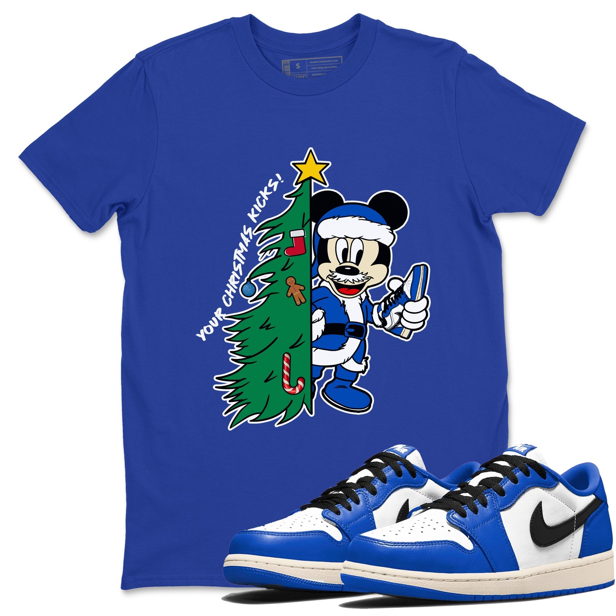 Your Christmas Kicks snkmatch Tees - Air Jordan 1 Game Royal