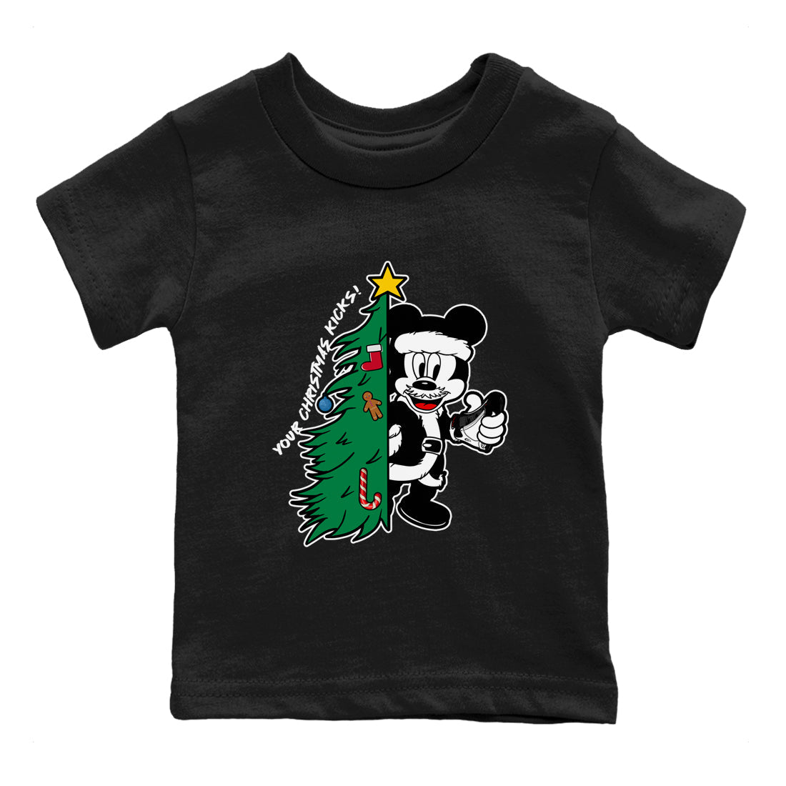 Your Christmas Kicks snkmatch Tees Kids - Air Jordan 14 Black Toe