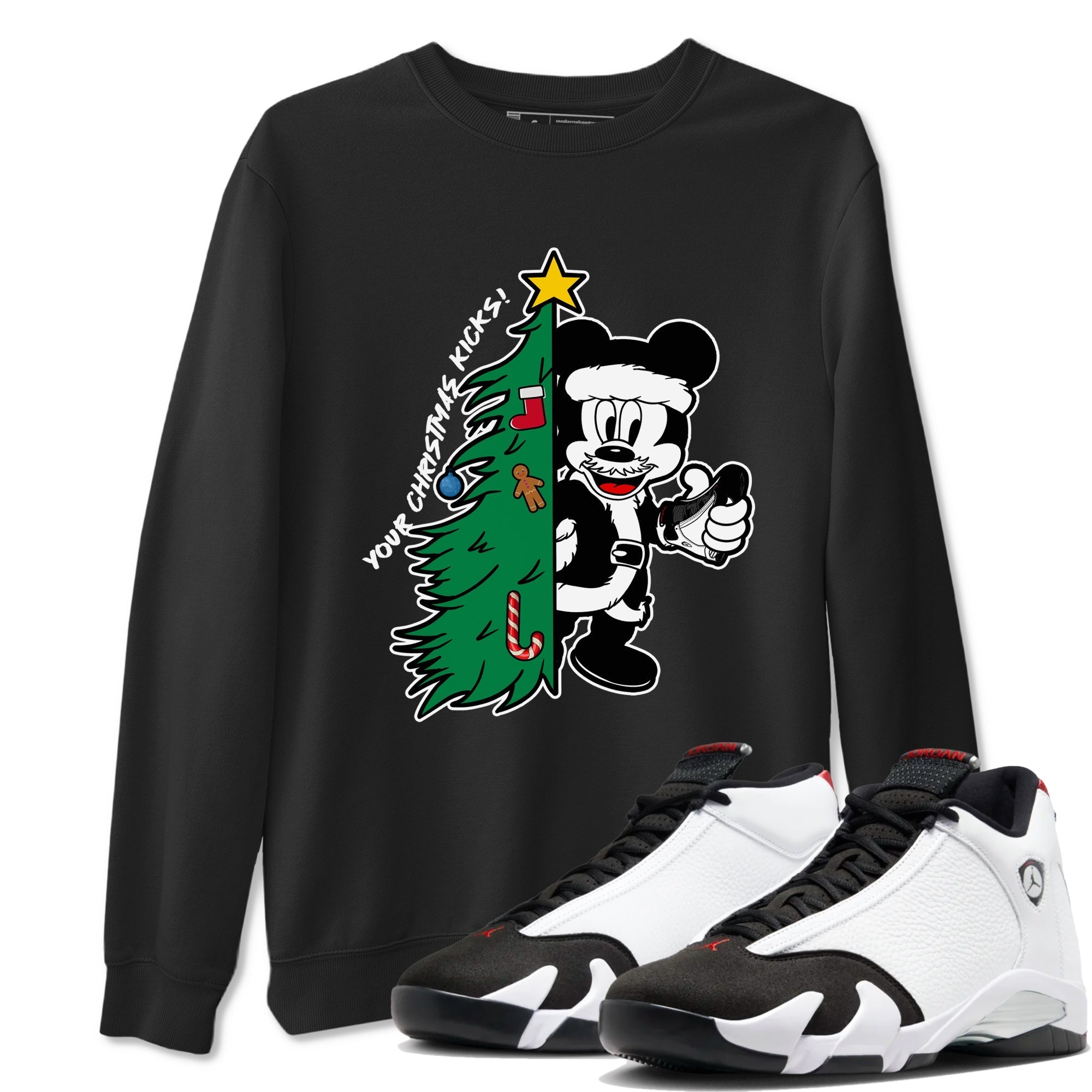 Your Christmas Kicks snkmatch Tees - Air Jordan 14 Black Toe