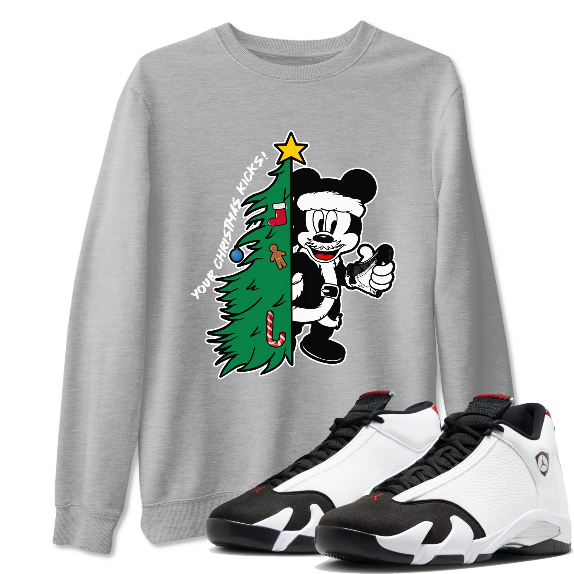Your Christmas Kicks snkmatch Tees - Air Jordan 14 Black Toe