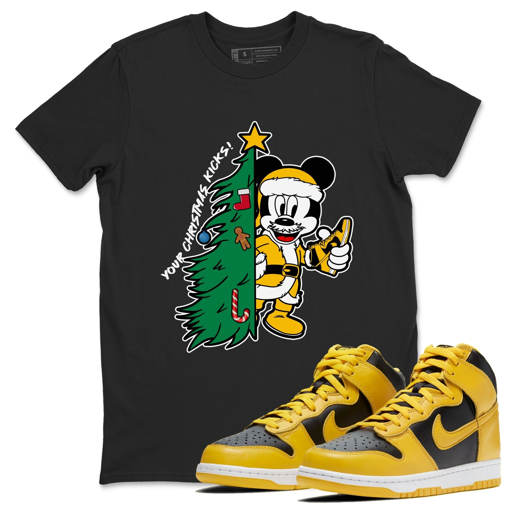 Your Christmas Kicks snkmatch Tees - Dunk High Pollen