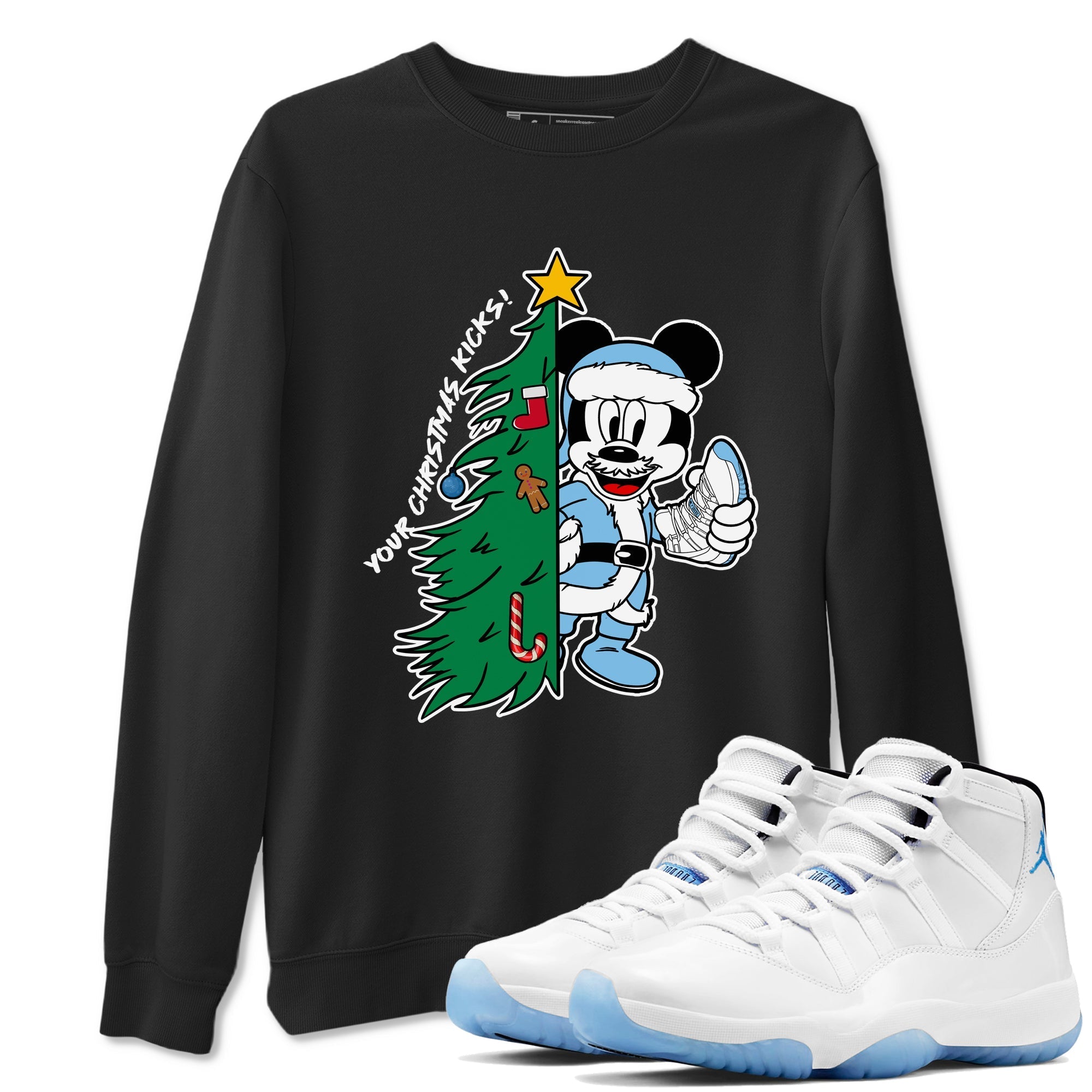 Your Christmas Kicks snkmatch Tees - Air Jordan 11 Legend Blue