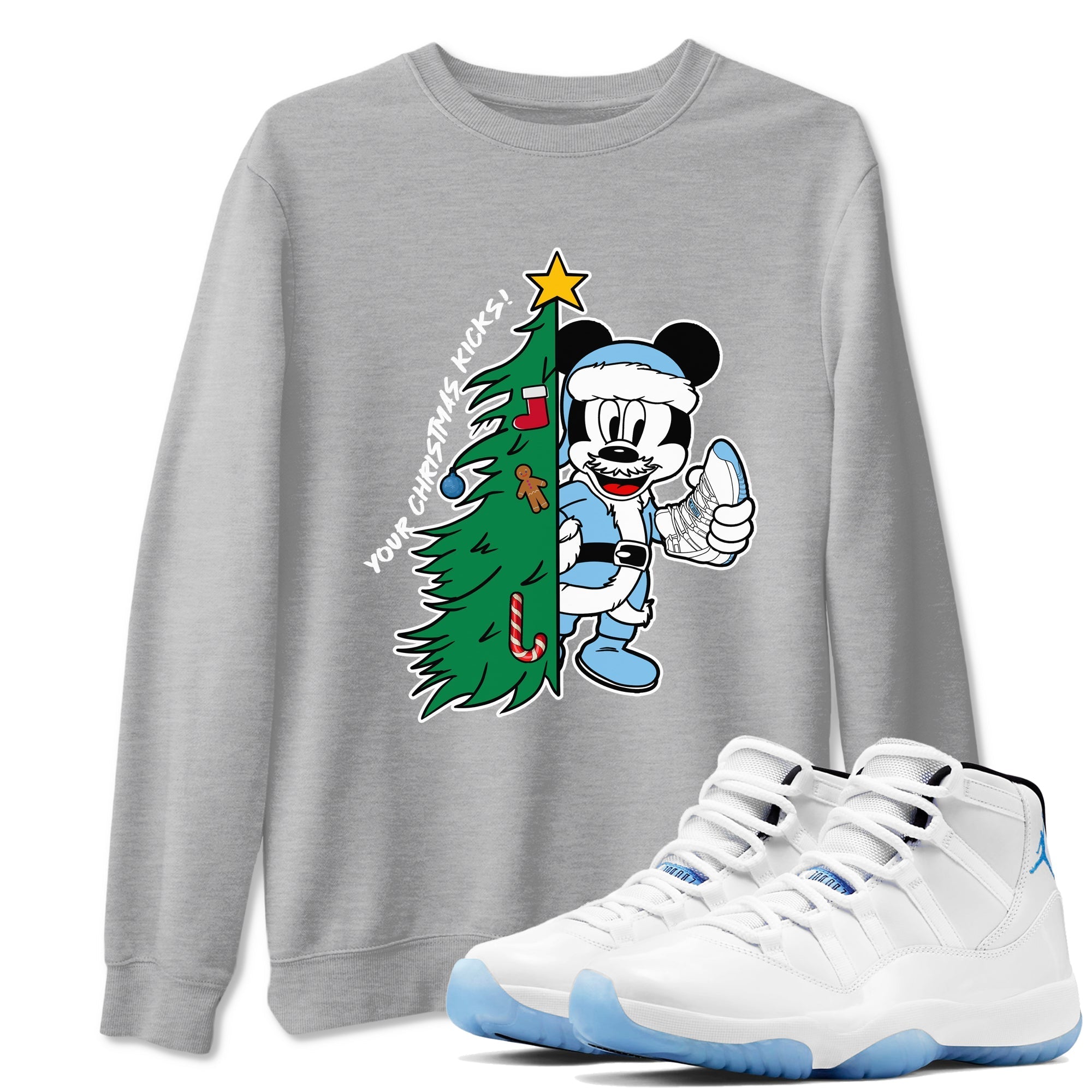 Your Christmas Kicks snkmatch Tees - Air Jordan 11 Legend Blue