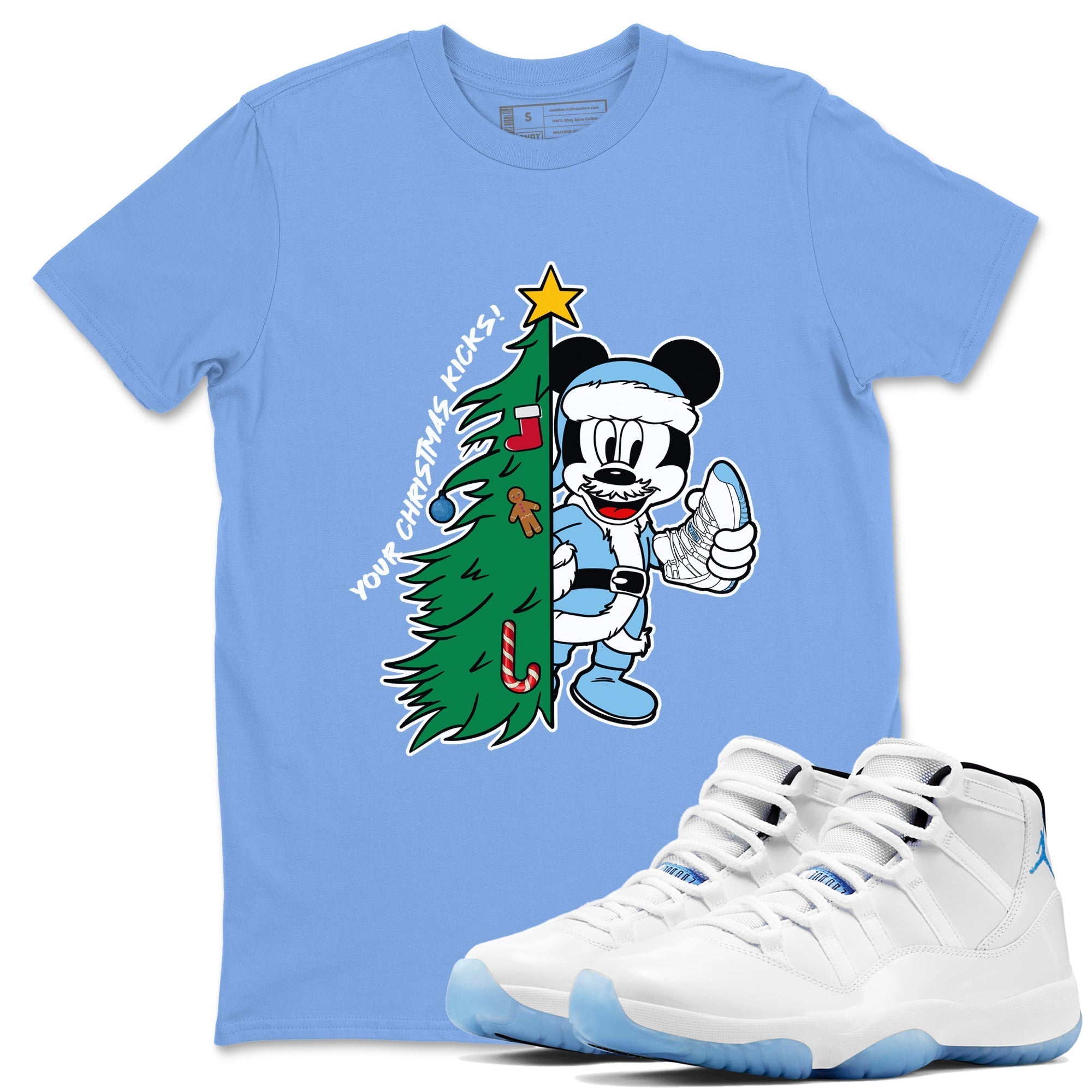 Your Christmas Kicks snkmatch Tees - Air Jordan 11 Legend Blue