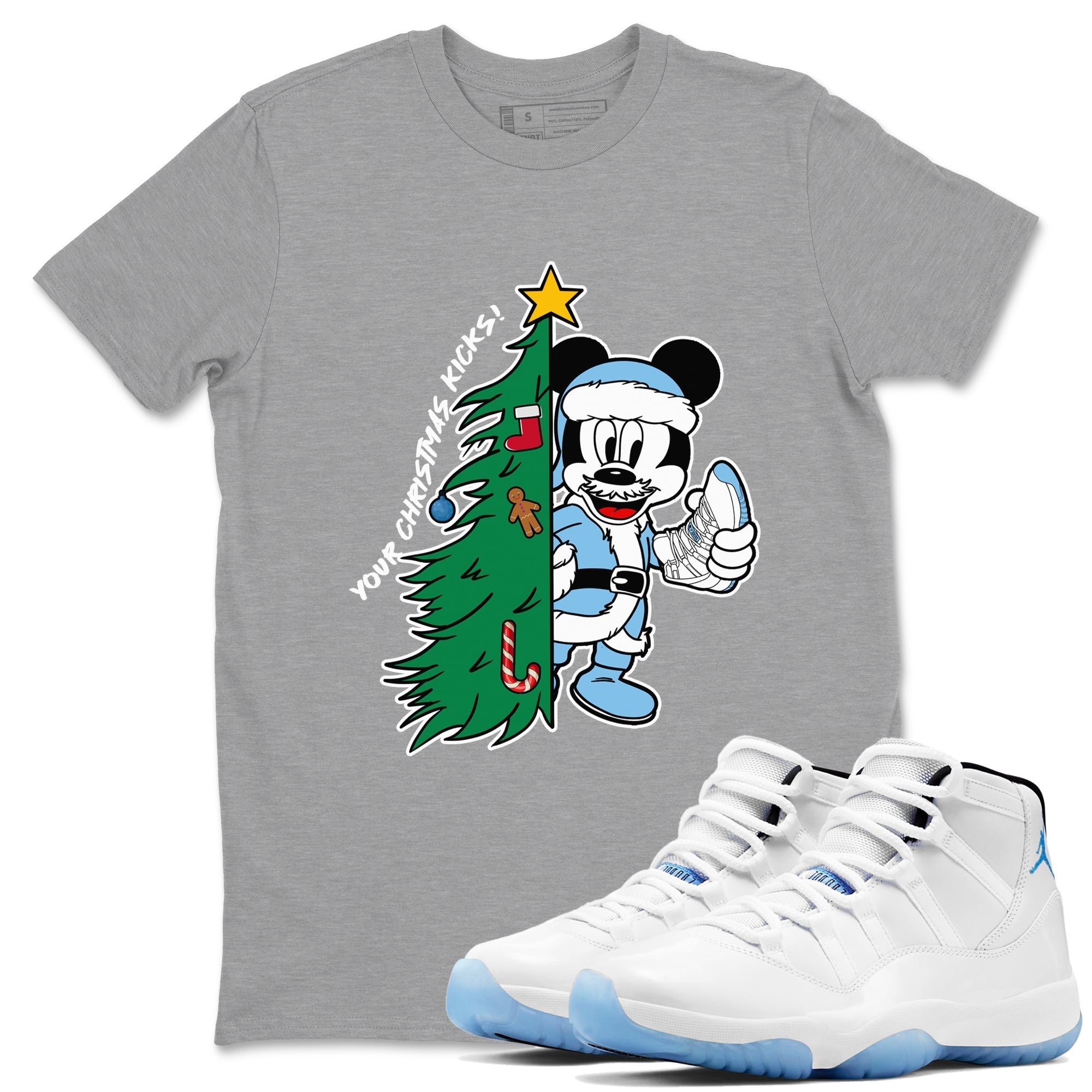 Your Christmas Kicks snkmatch Tees - Air Jordan 11 Legend Blue