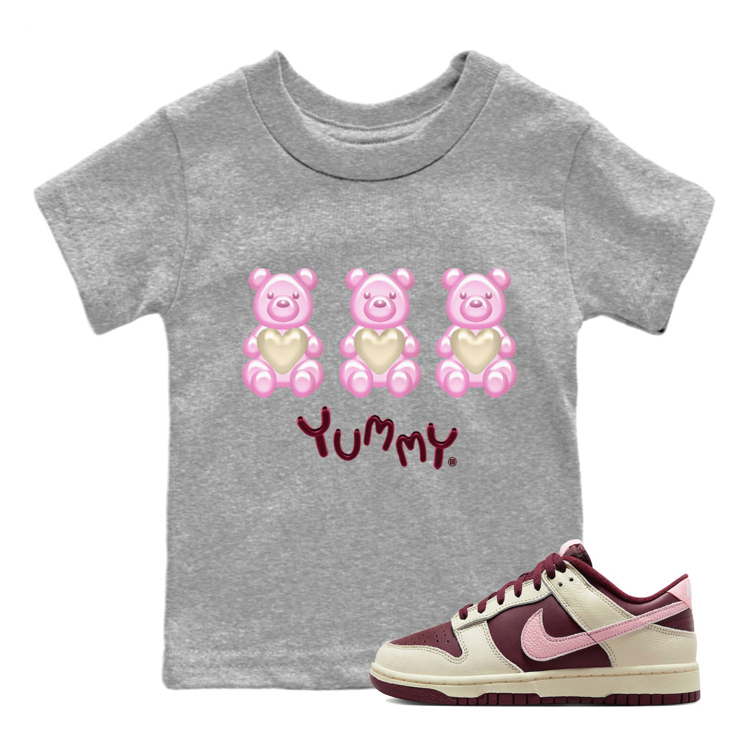 Yummy Bear Kids Tops - Dunk Valentines Day