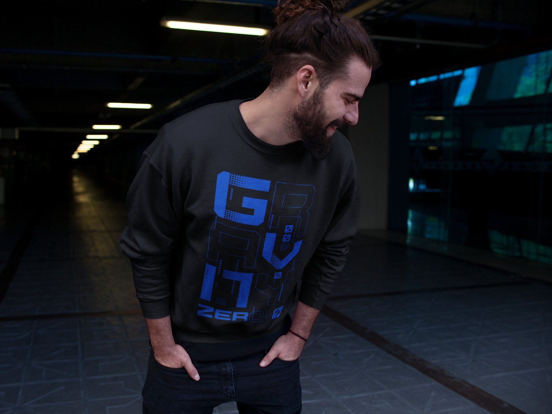 Zero Gravity Unisex Tops - Air Jordan 1 Royal Black