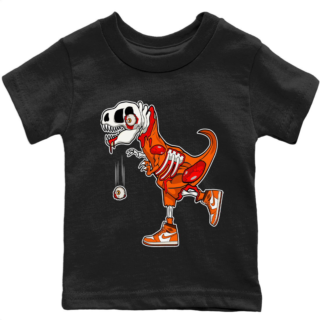 Zombie Dino Kids Tops - Air Jordan 1 Starfish