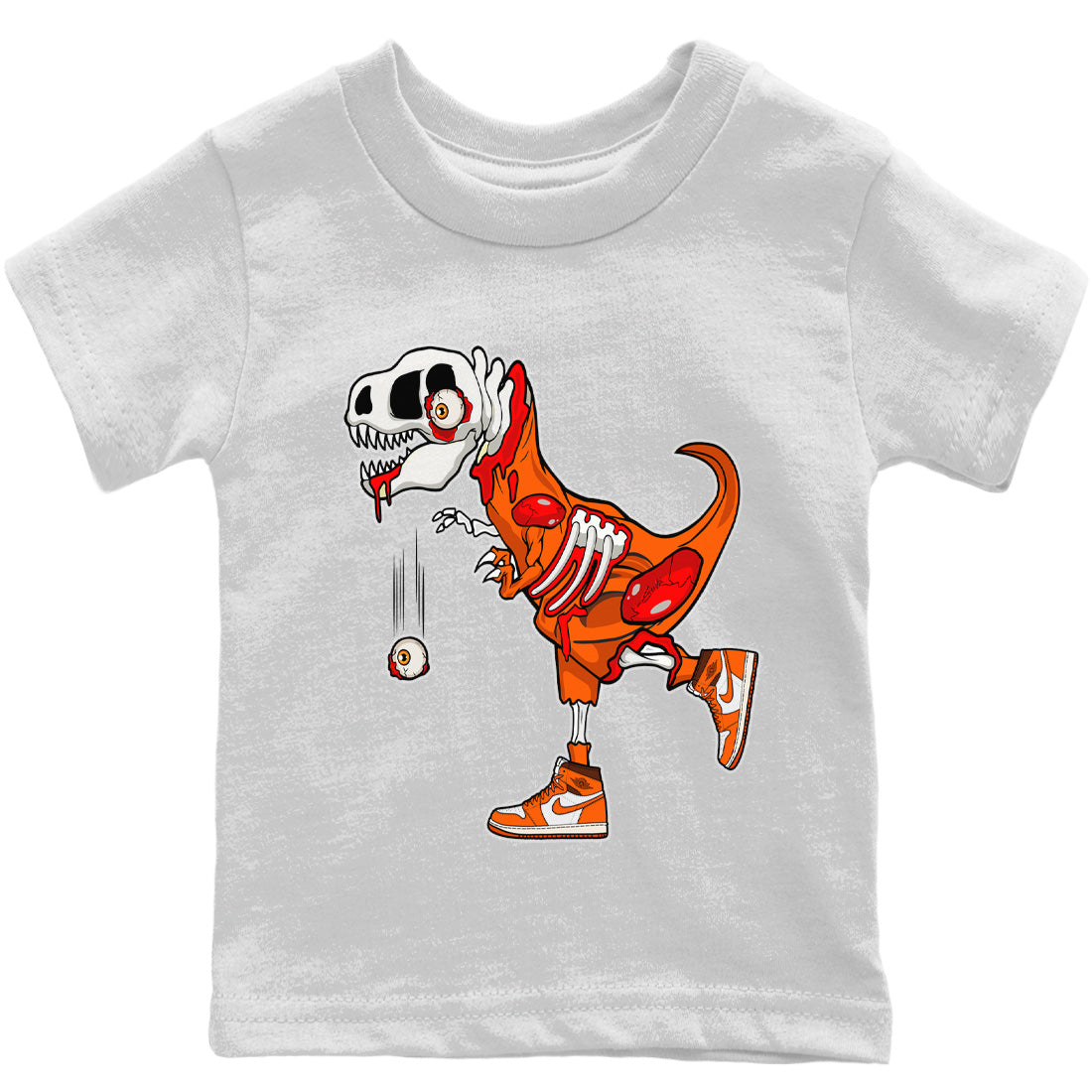 Zombie Dino Kids Tops - Air Jordan 1 Starfish