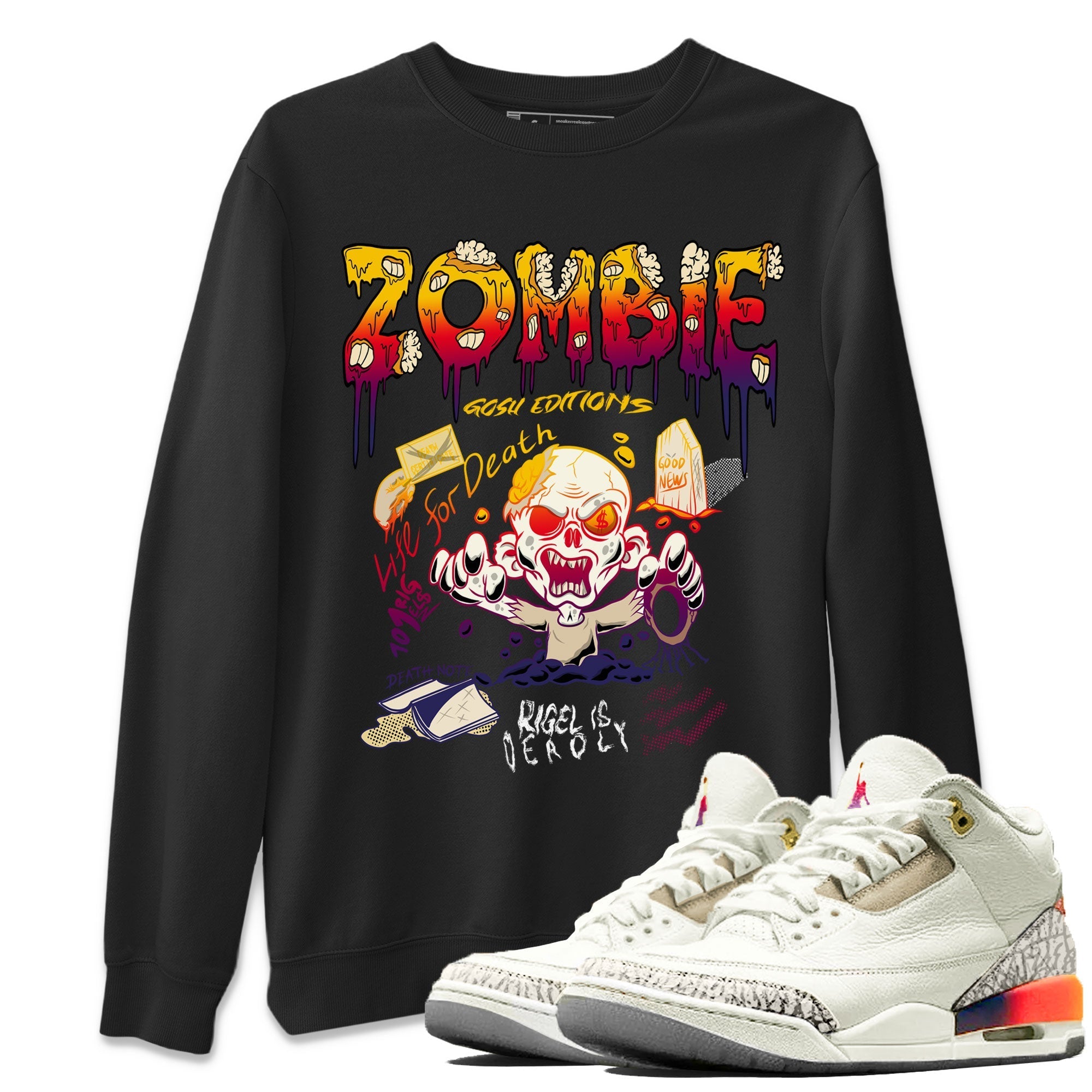 Zombie Grave snkmatch Tee - Air Jordan 3 J Balvin