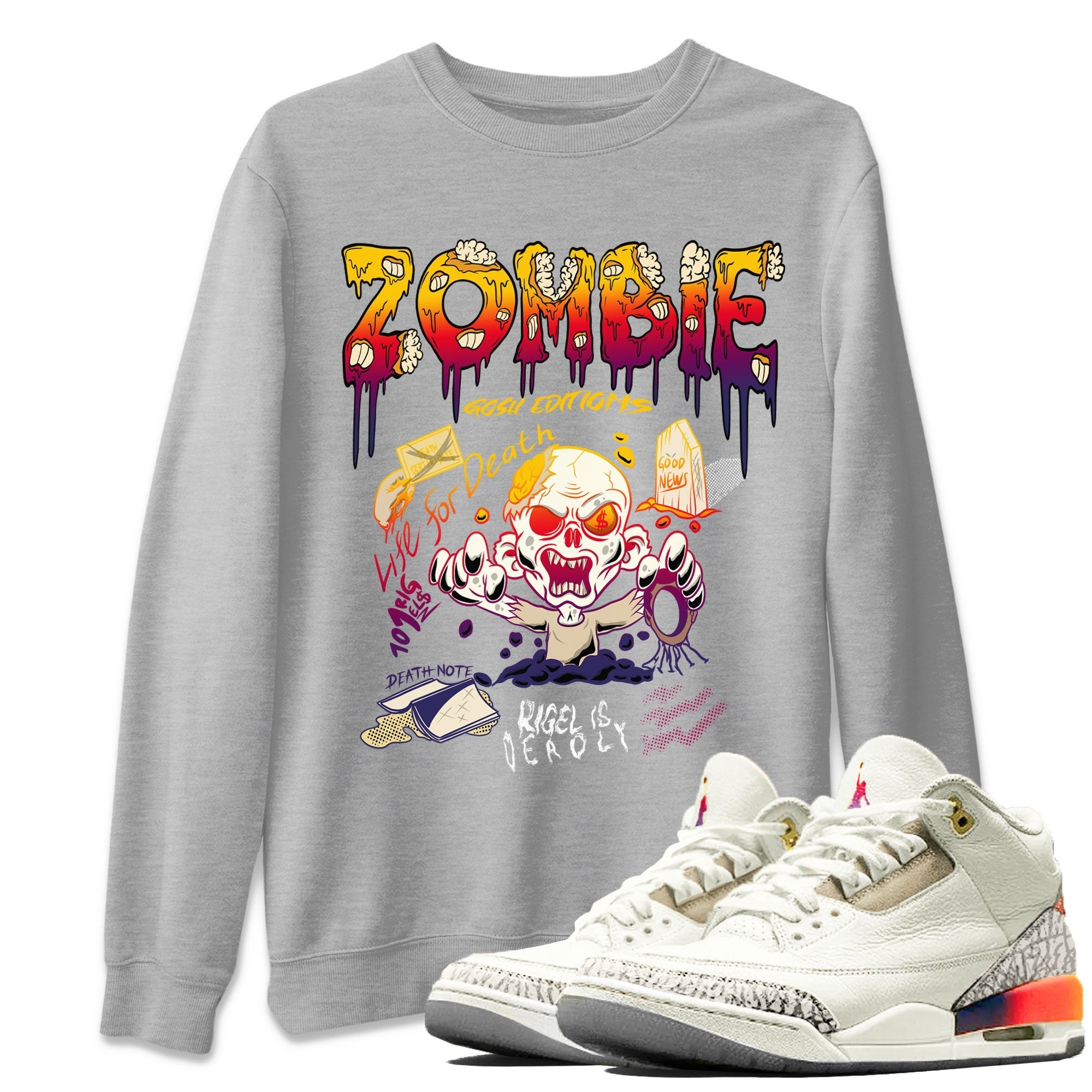 Zombie Grave snkmatch Tee - Air Jordan 3 J Balvin