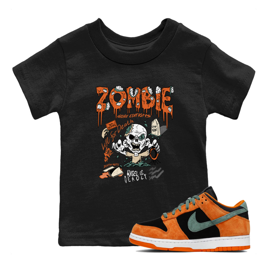 Zombie Grave snkmatch Tees Kids - Dunk Ceramic