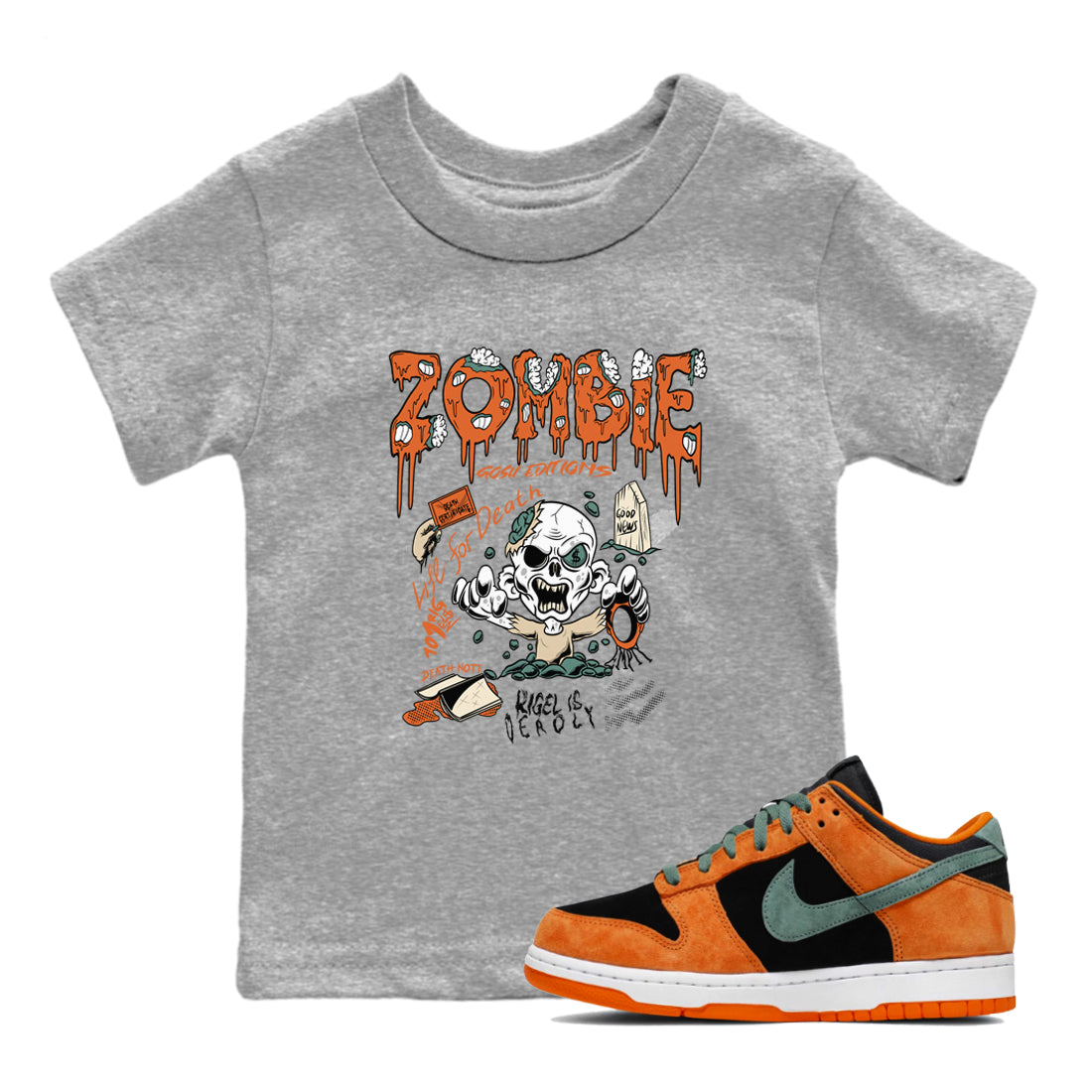 Zombie Grave snkmatch Tees Kids - Dunk Ceramic