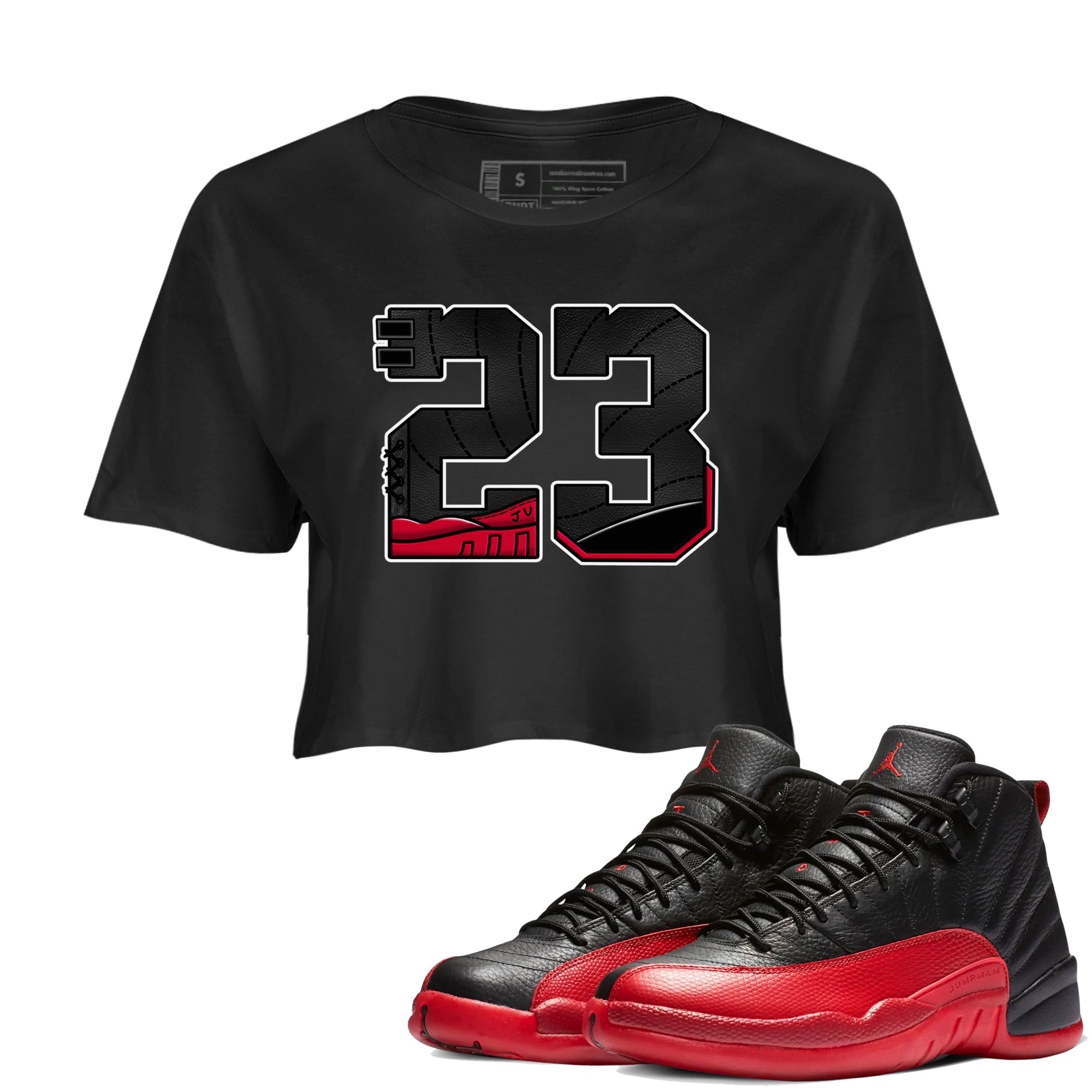 23 snkmatch Women's Top - Air Jordan 12 Flu Game