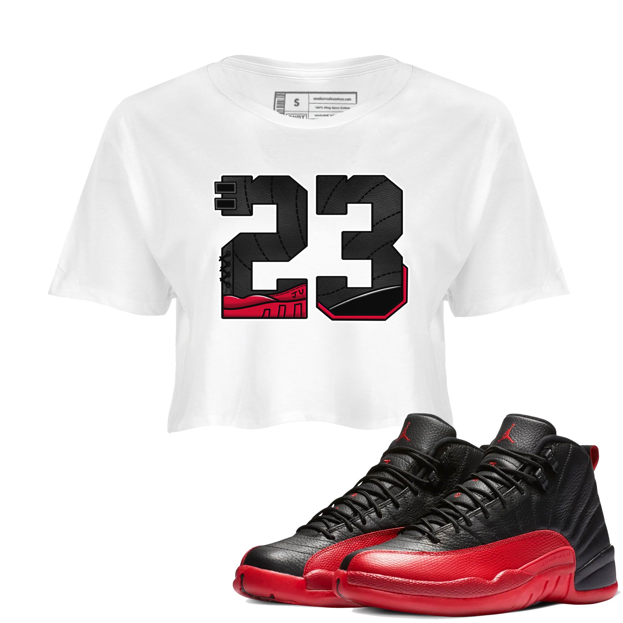 23 snkmatch Women's Top - Air Jordan 12 Flu Game