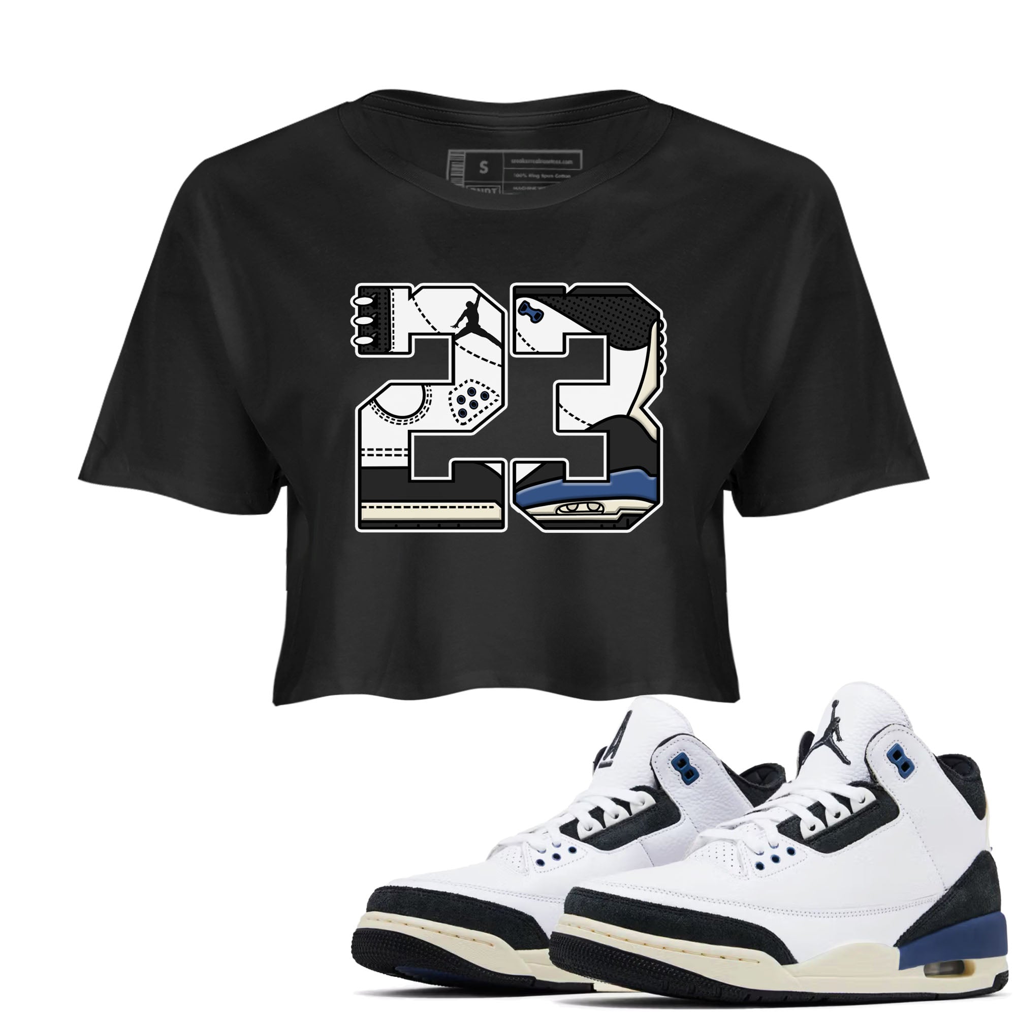 23 snkmatch Women's Top - Air Jordan 3 A Ma Maniere x Diffused Blue