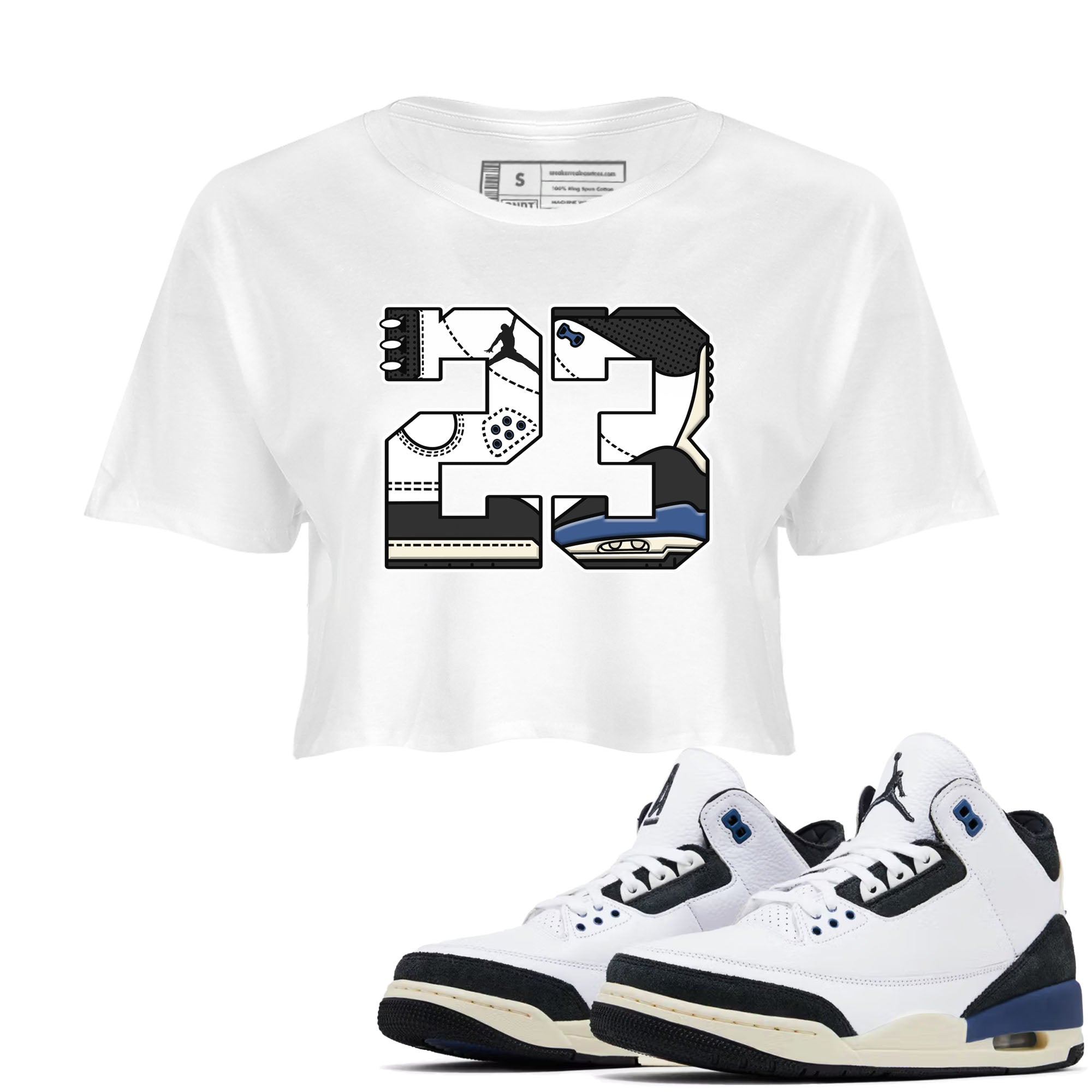 23 snkmatch Women's Top - Air Jordan 3 A Ma Maniere x Diffused Blue