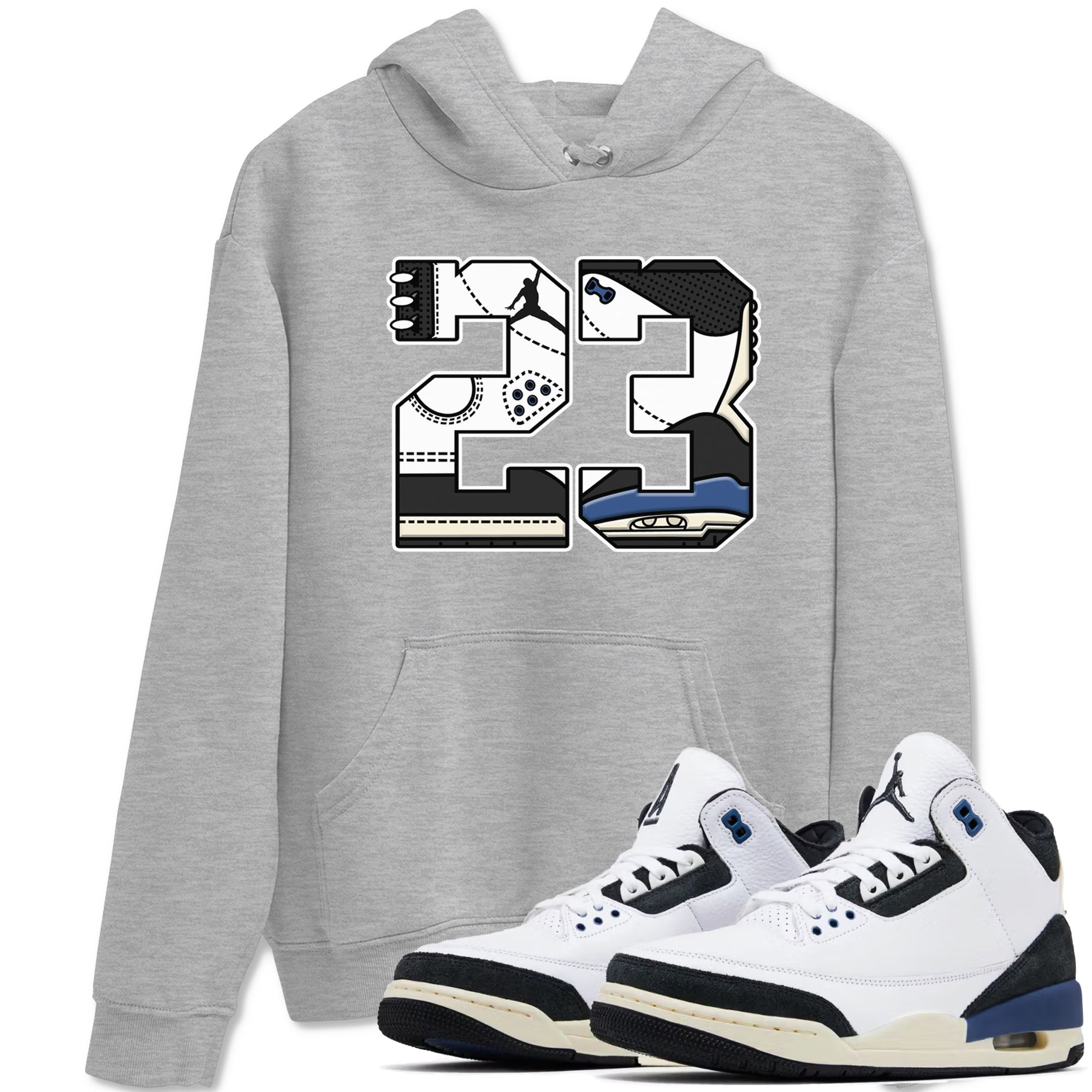 23 snkmatch Tees - Air Jordan 3 A Ma Maniere x Diffused Blue