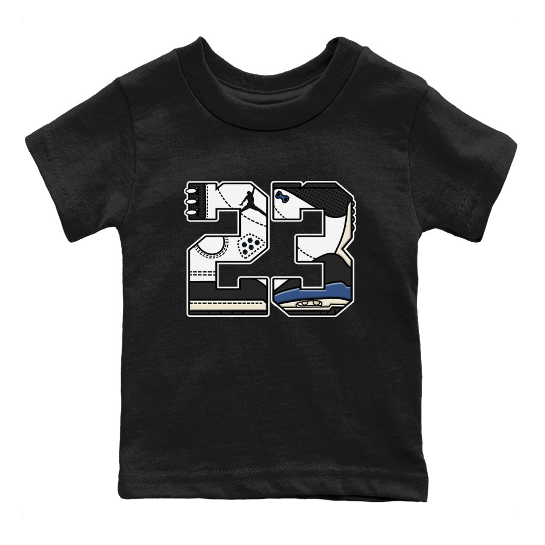 23 snkmatch Tees Kids - Air Jordan 3 A Ma Maniere x Diffused Blue