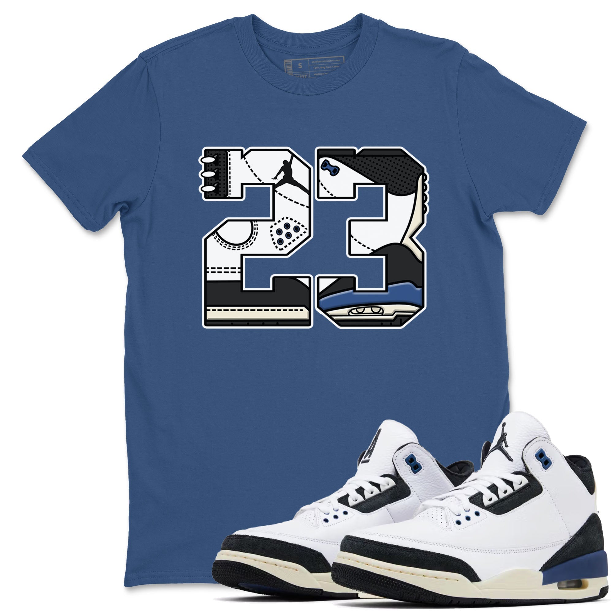 23 snkmatch Tees - Air Jordan 3 A Ma Maniere x Diffused Blue