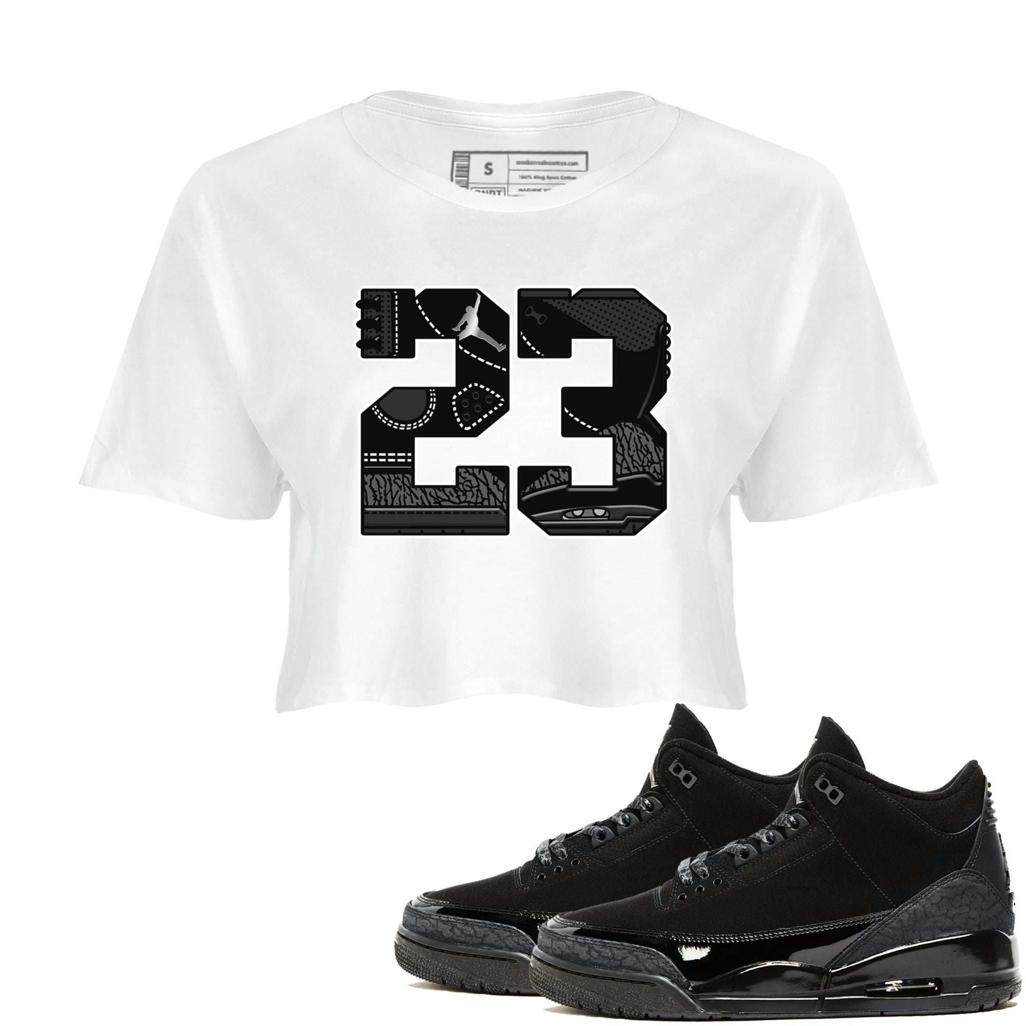 23 snkmatch Women's Top - Air Jordan 3 Black Cat