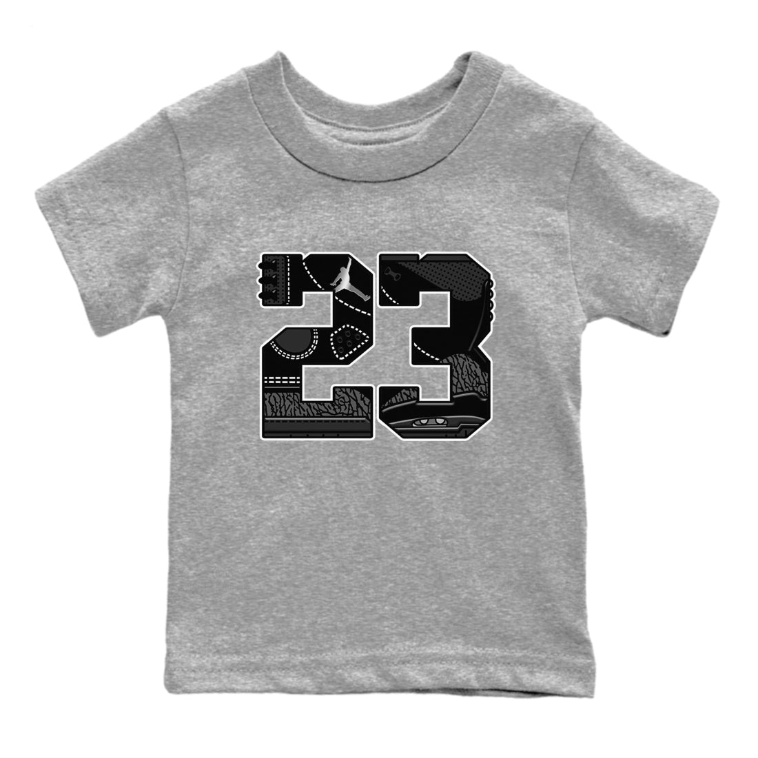23 snkmatch Tees Kids - Air Jordan 3 Black Cat