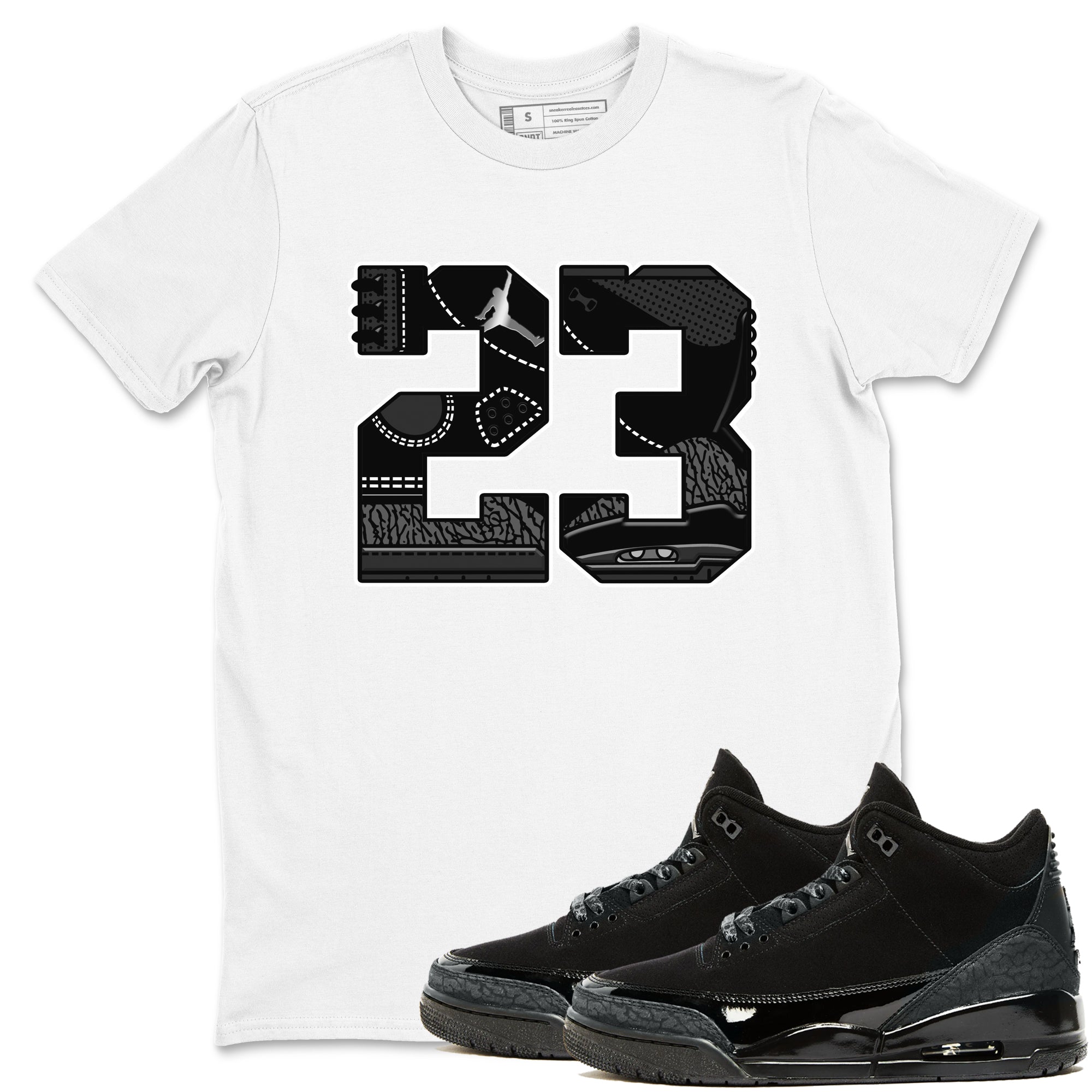 23 snkmatch Tees - Air Jordan 3 Black Cat