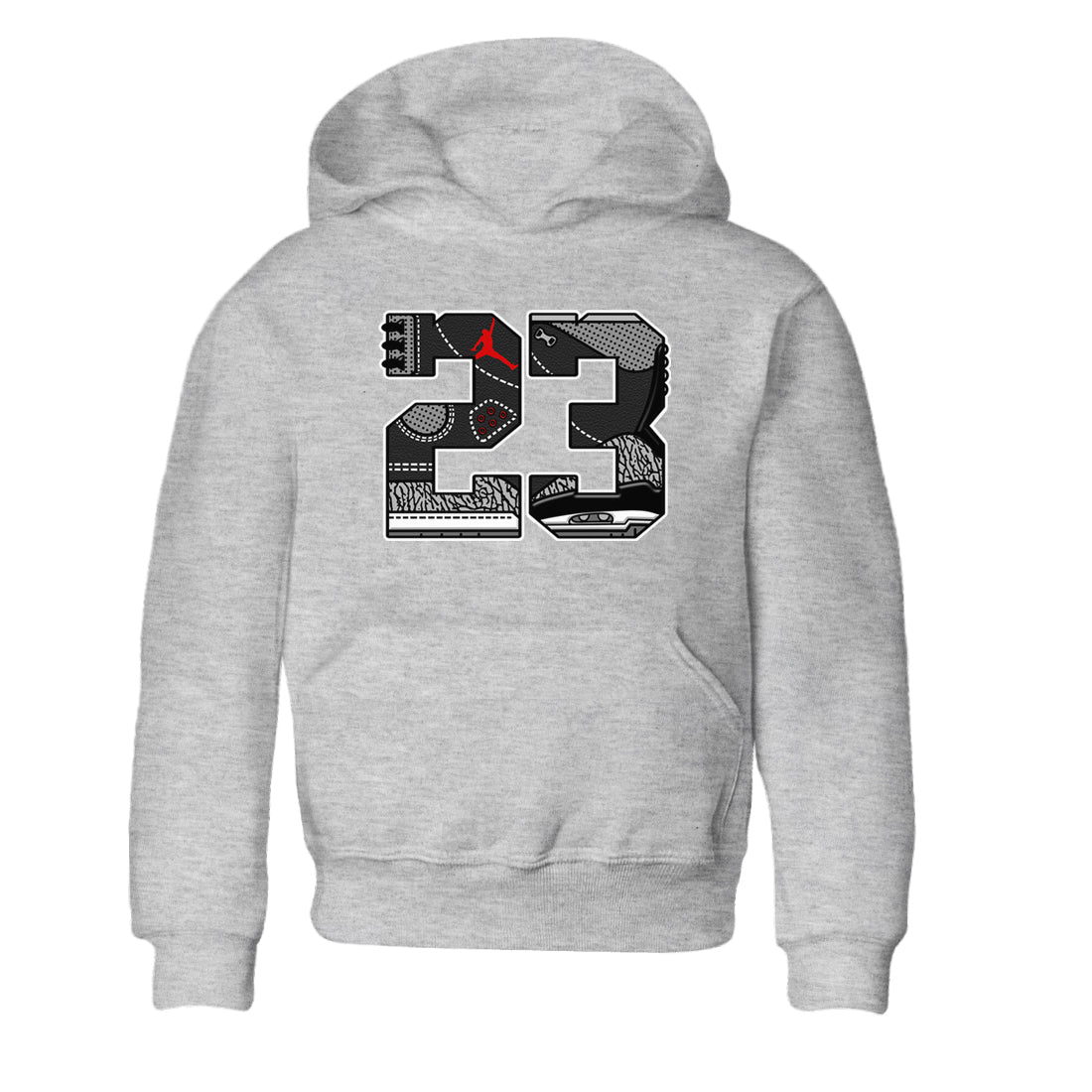 23 snkmatch Tees Kids - Air Jordan 3 Black Cement