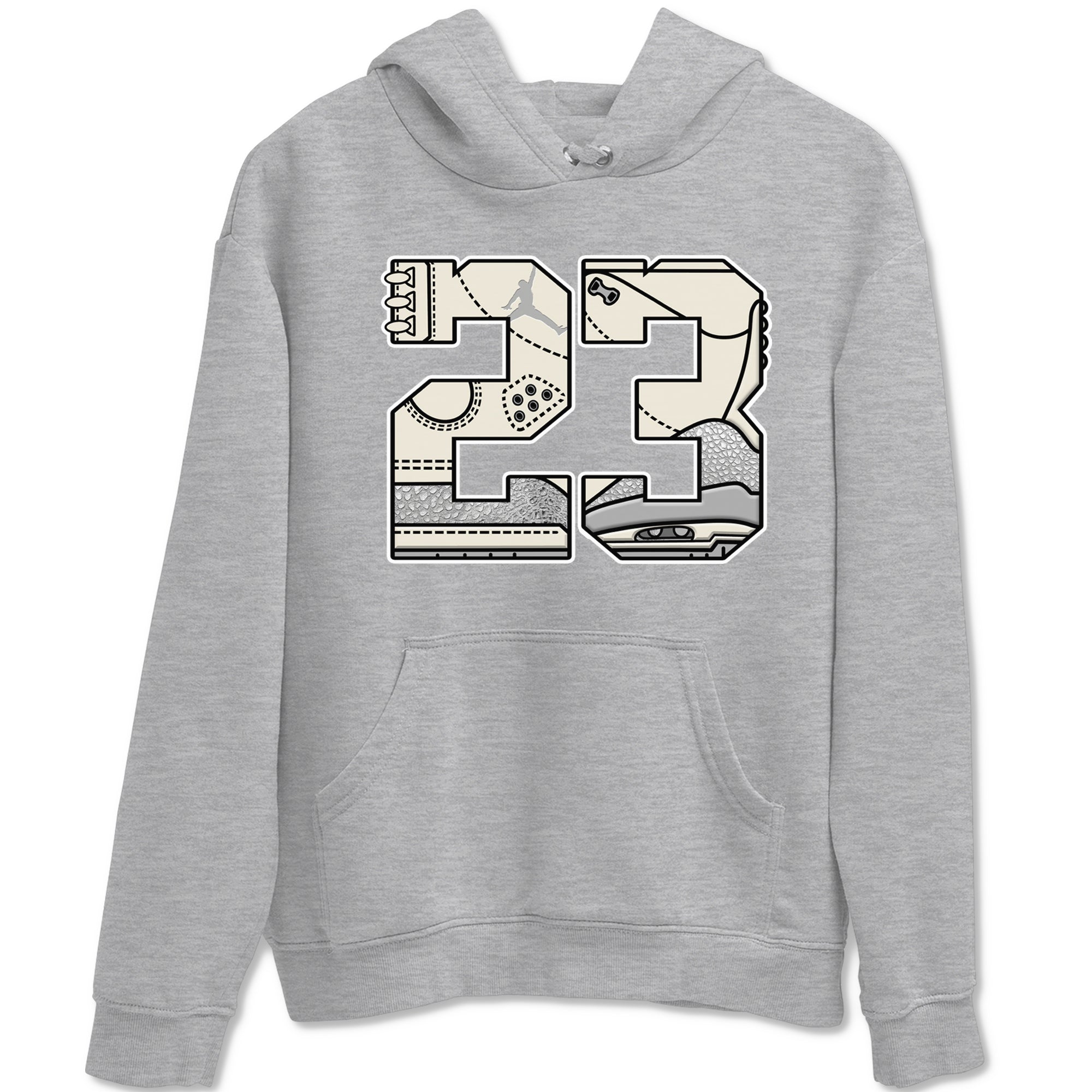 23 snkmatch Tees - Air Jordan 3 Sail and Cement Grey