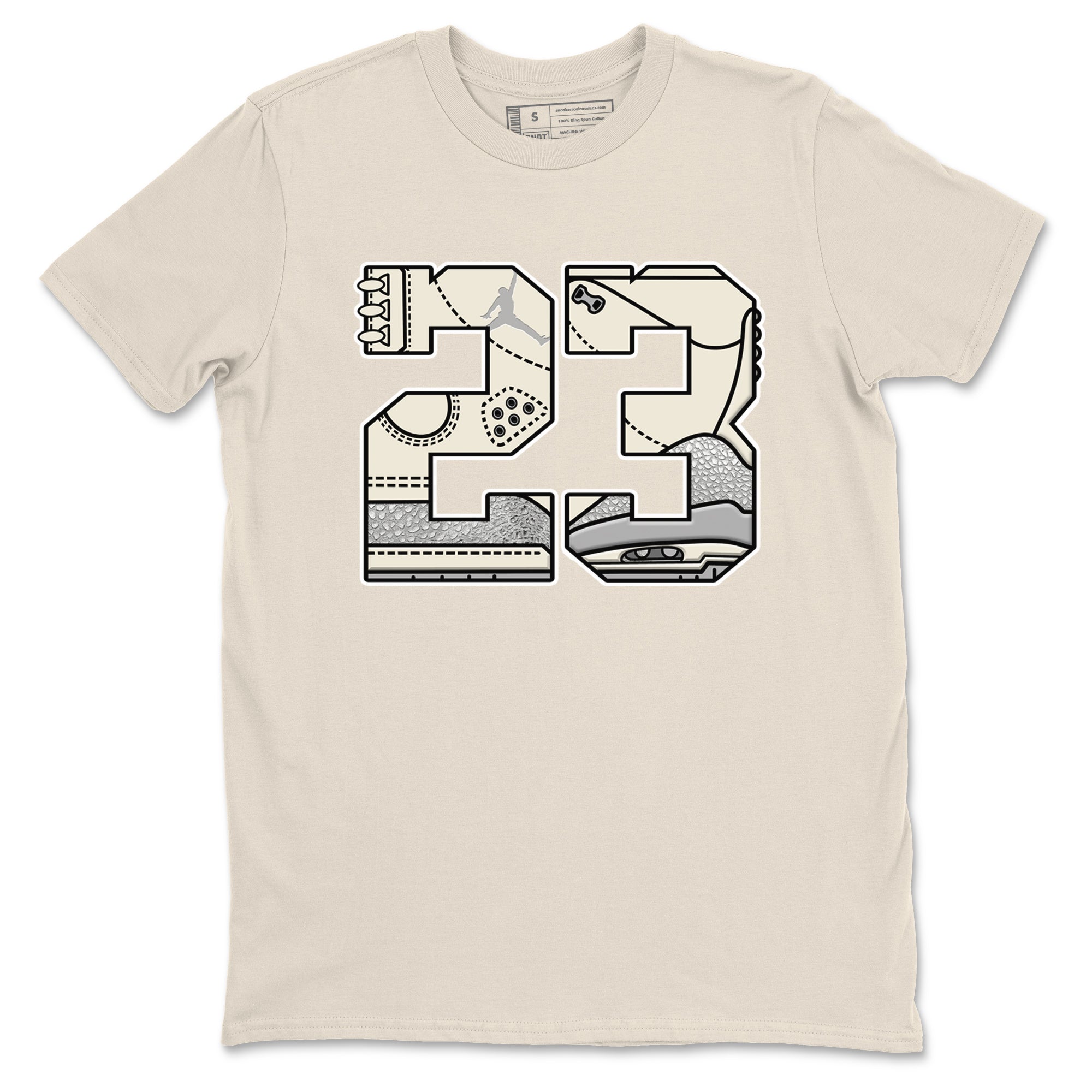 23 snkmatch Tees - Air Jordan 3 Sail and Cement Grey