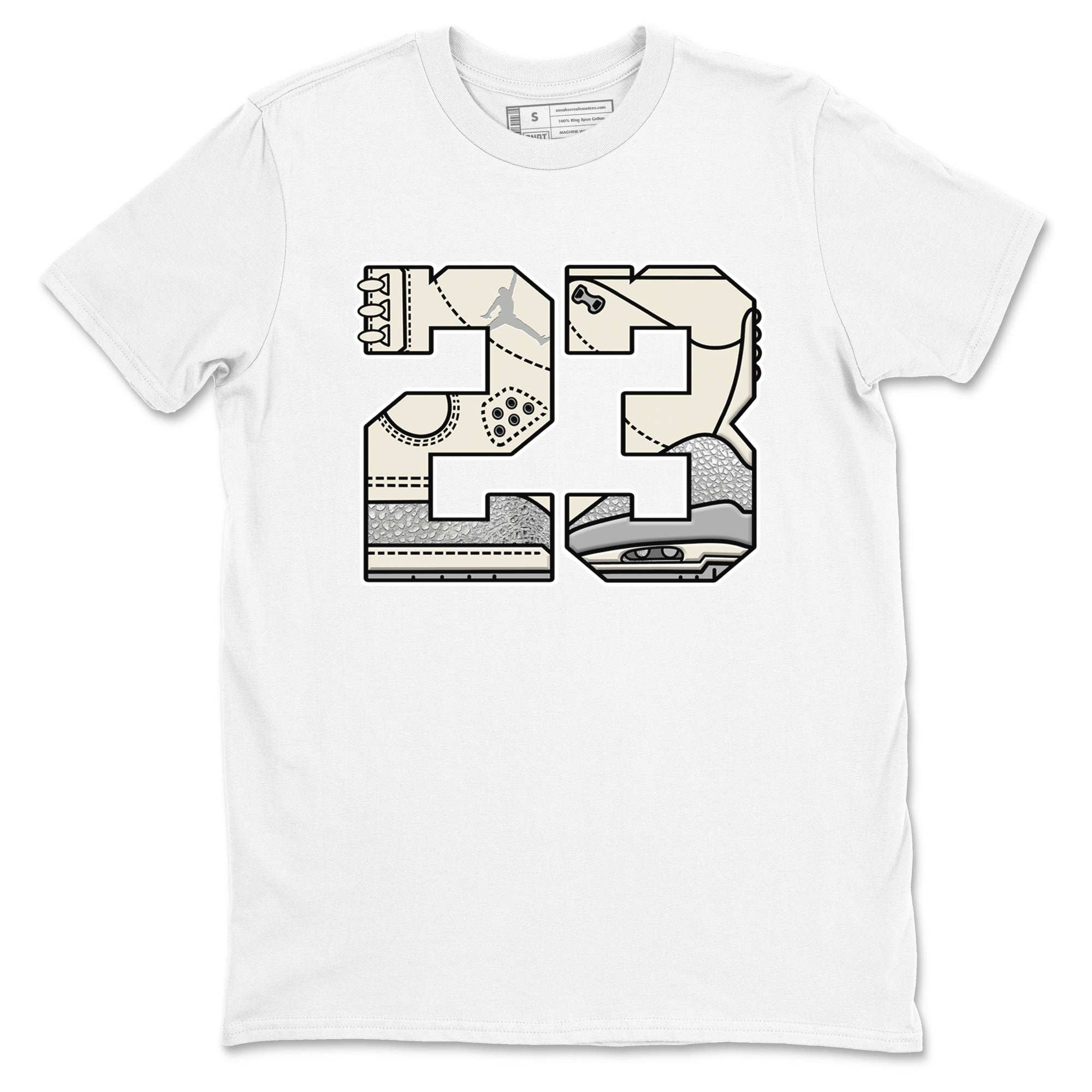 23 snkmatch Tees - Air Jordan 3 Sail and Cement Grey