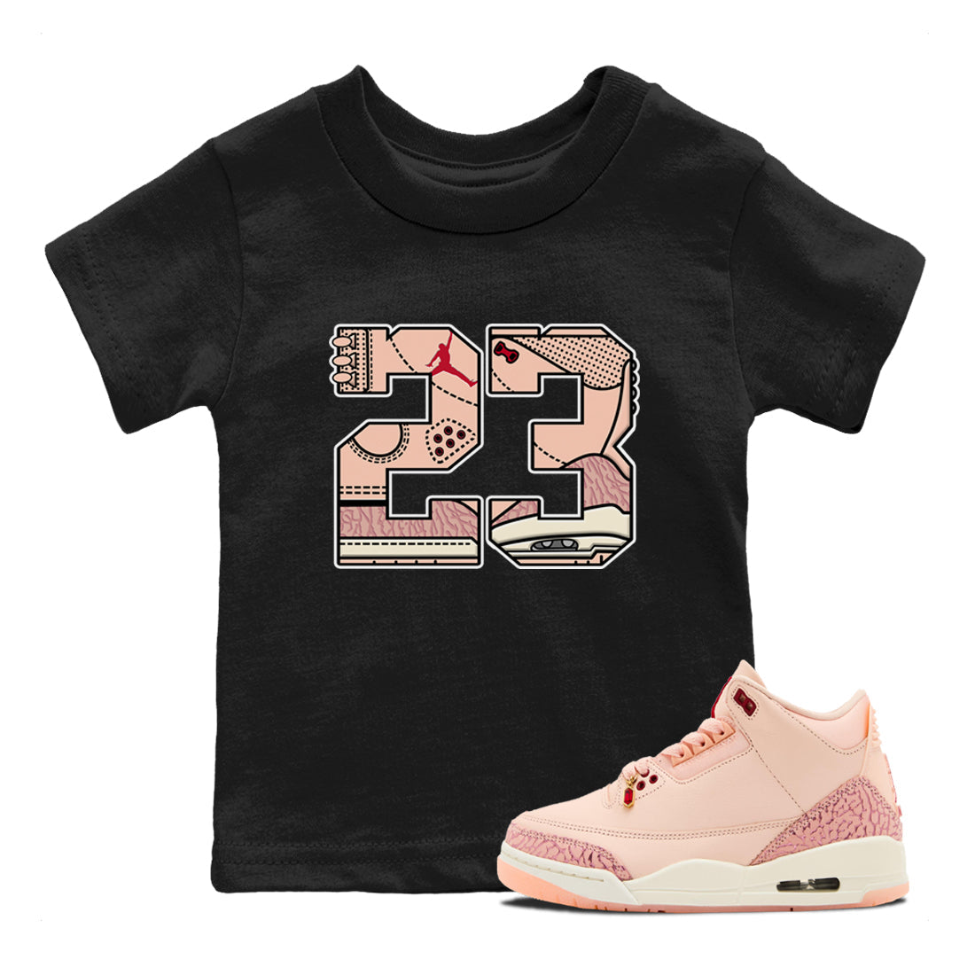 23 snkmatch Tees Kids - Air Jordan 3 Valentines Day