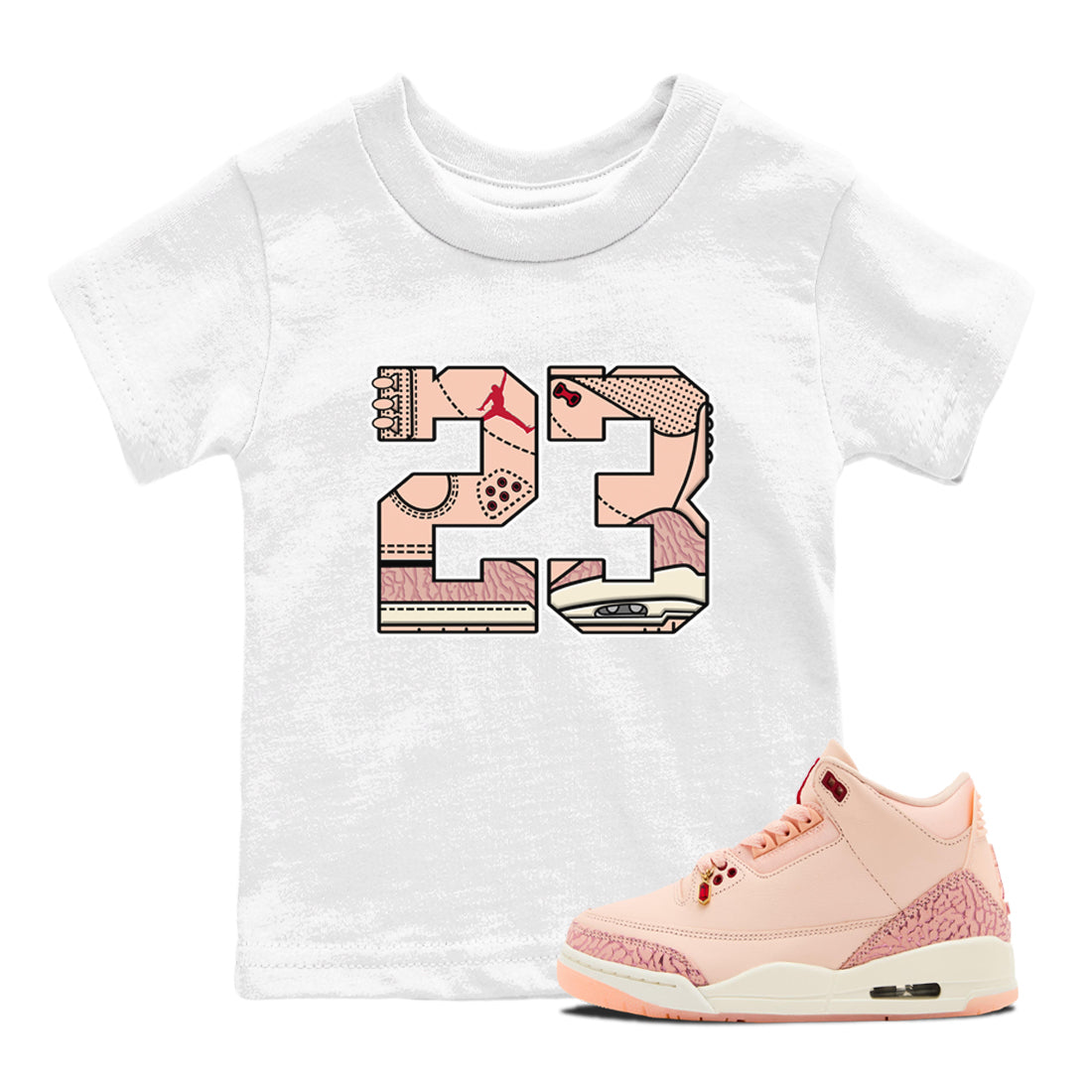 23 snkmatch Tees Kids - Air Jordan 3 Valentines Day