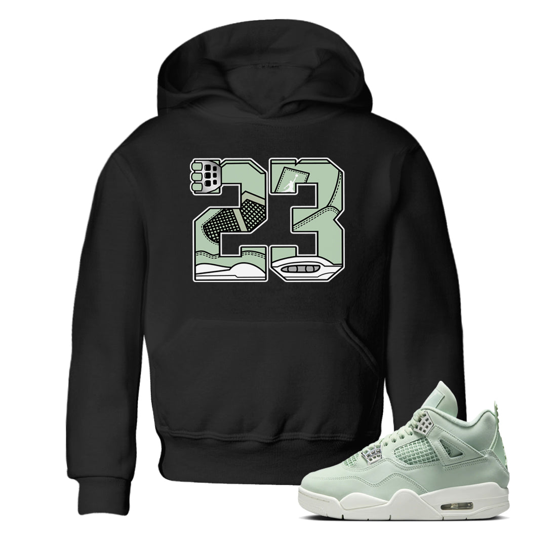 23 snkmatch Tees Kids - Air Jordan 4 Abundance